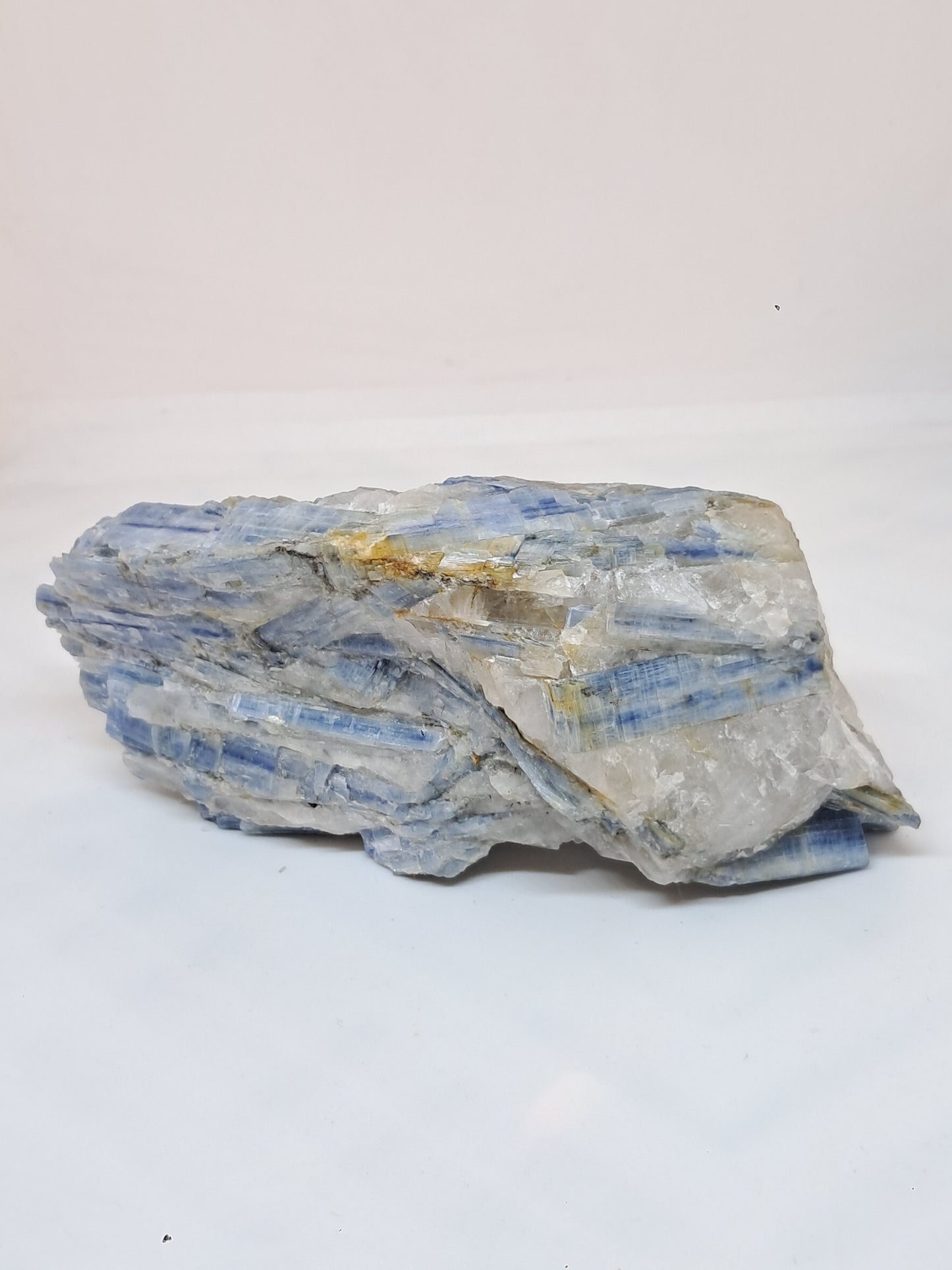 Blue Kyanite Cluster w/ Quartz (Tamil Nadu) Natural Mineral Specimen #KY1
