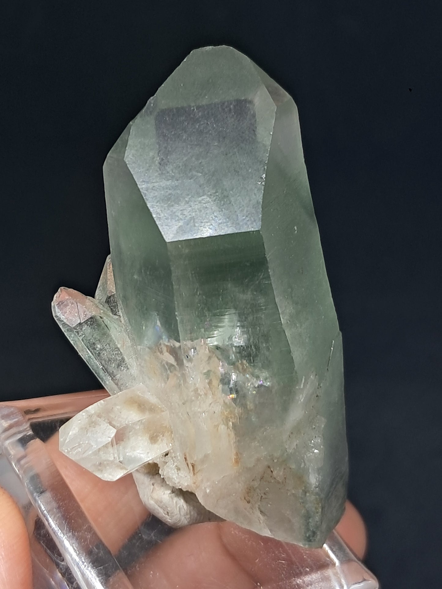 Chlorite Phantom *Bridge* Quartz (Kullu) Natural Crystal | Garden Chamanic #CQ78