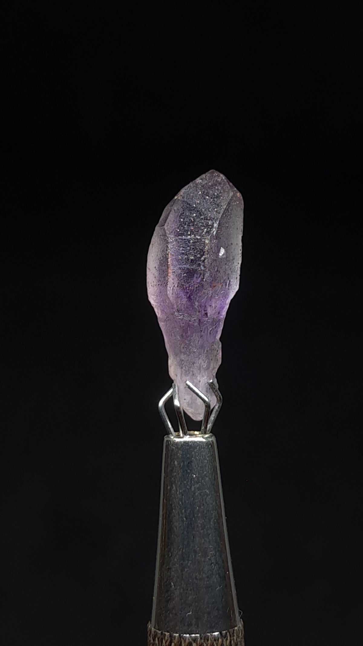 Quartz Amethyst Scepter | Hematite Goethite Rutile Inclusions | Biterminated  #KA208