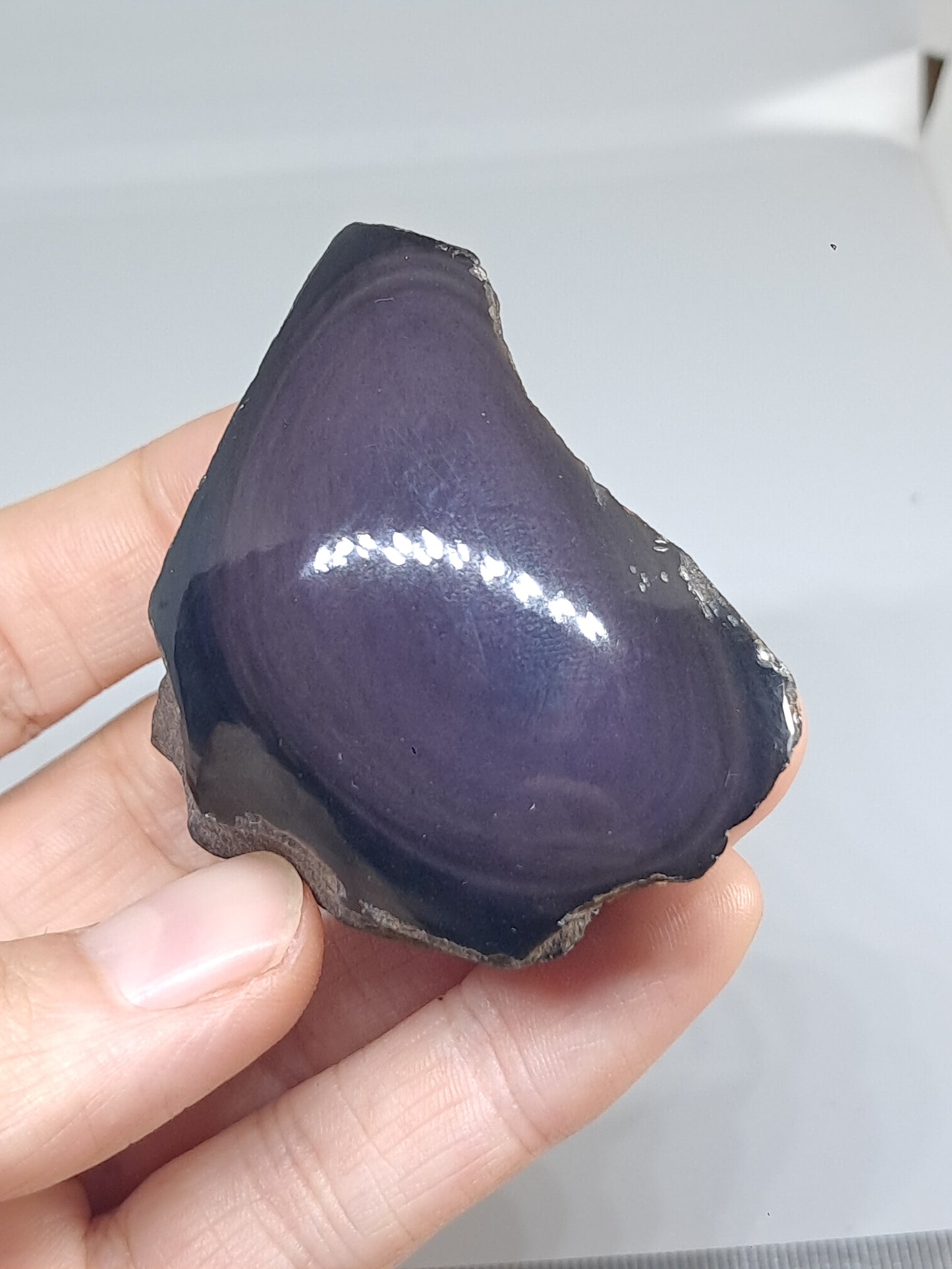 Rainbow Obsidian (Mexico) Natural Stone | Half Polished Half Rough #RO9