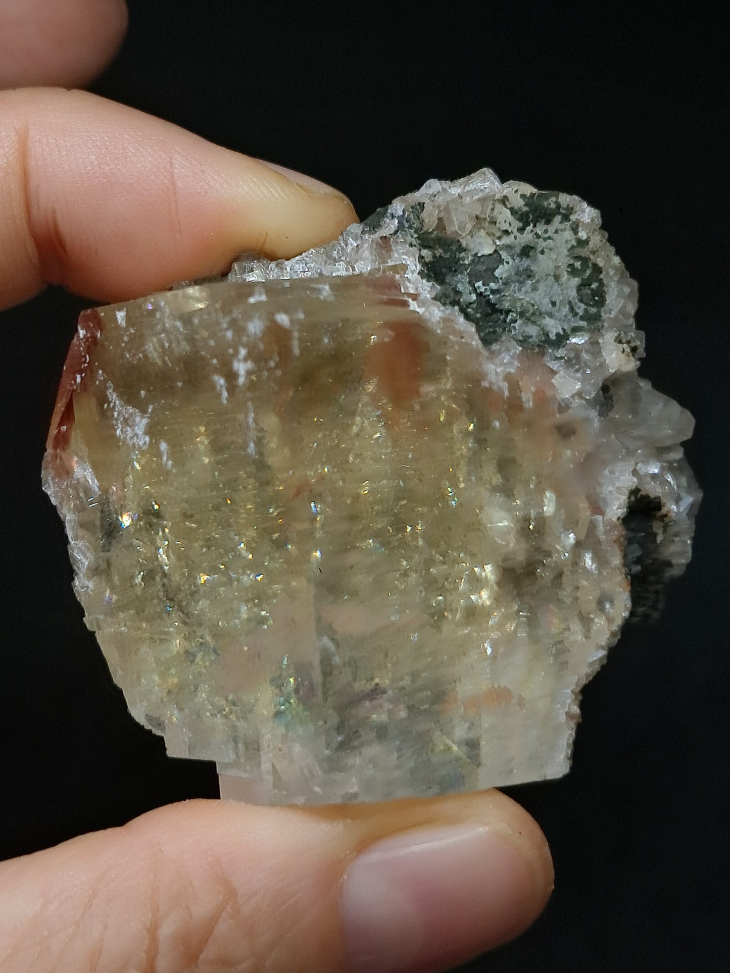 Calcita Frambuesa Mohosa *Hallazgo Raro* (Pithampur) Cristal Natural | Piedra Bruta | Muestra de Mineral #CA31