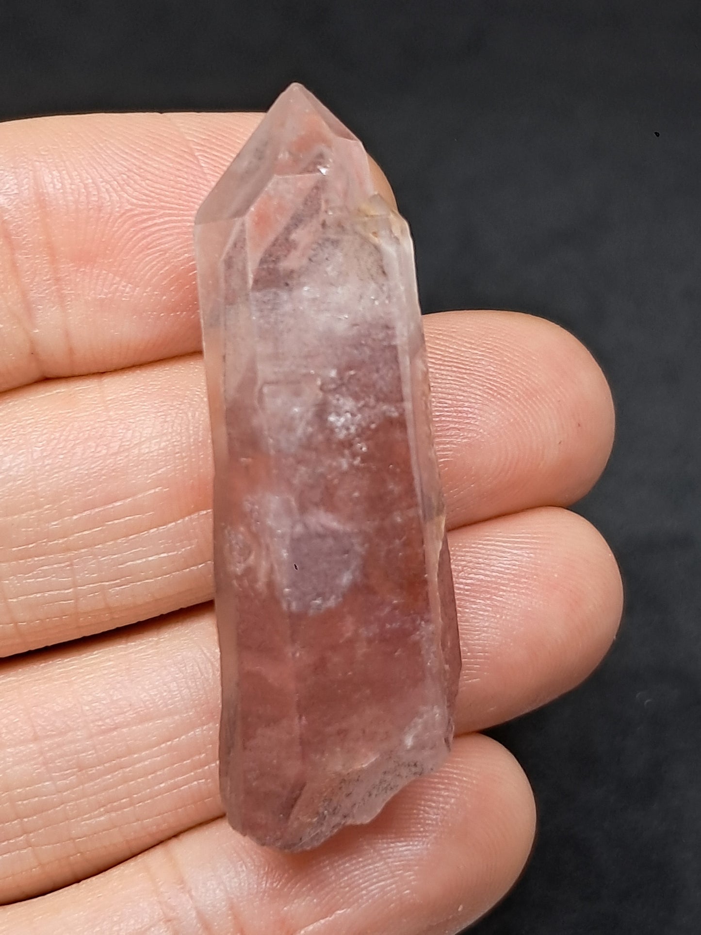 Hematite Phantom Quartz (Telangana) | Natural Crystal | Mineral Specimen #HPQ56