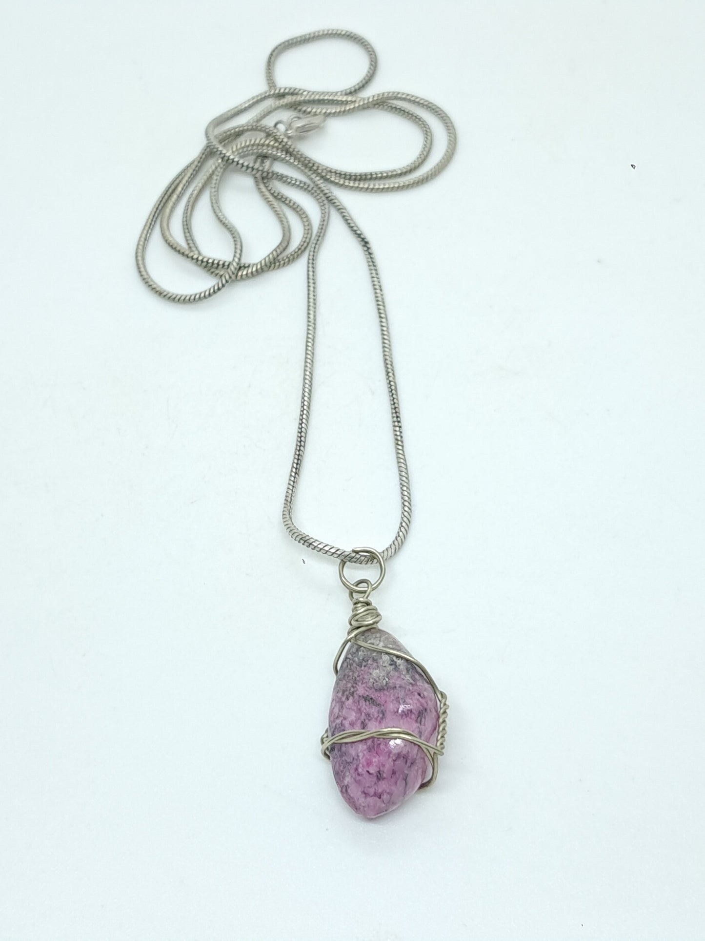 Cobaltoan Calcite Pendant | Handcrafted Jewelry | Unique Necklace #JL59