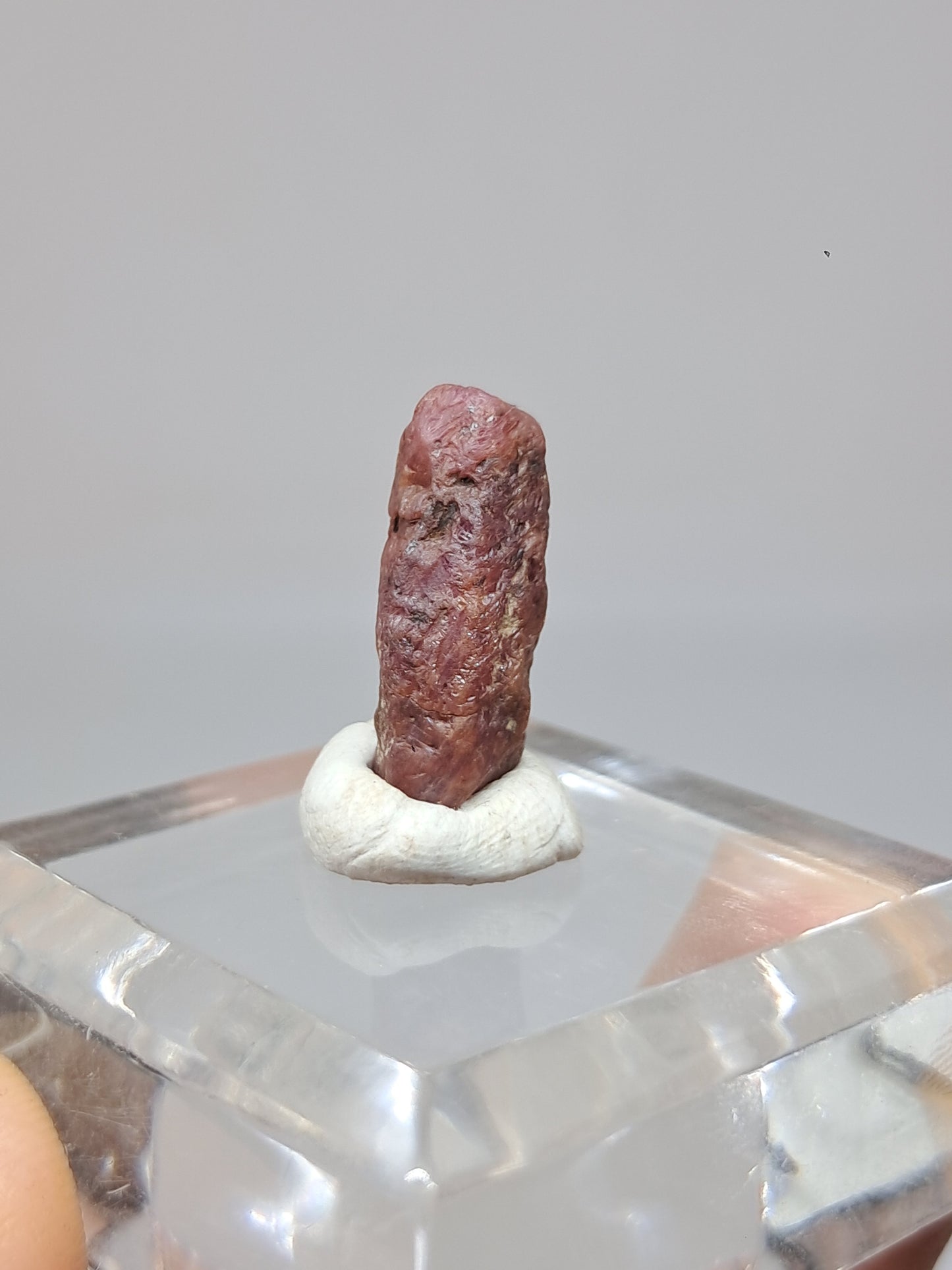 Cristal de rubí en bruto (Tamil Nadu) Piedra natural | Muestra mineral #RB27