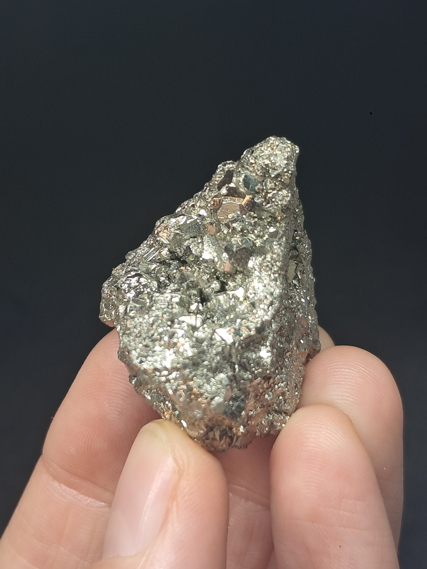 Pirita en bruto (Perú) Drusa natural | Muestra mineral | Rocas y Cristales #PR22