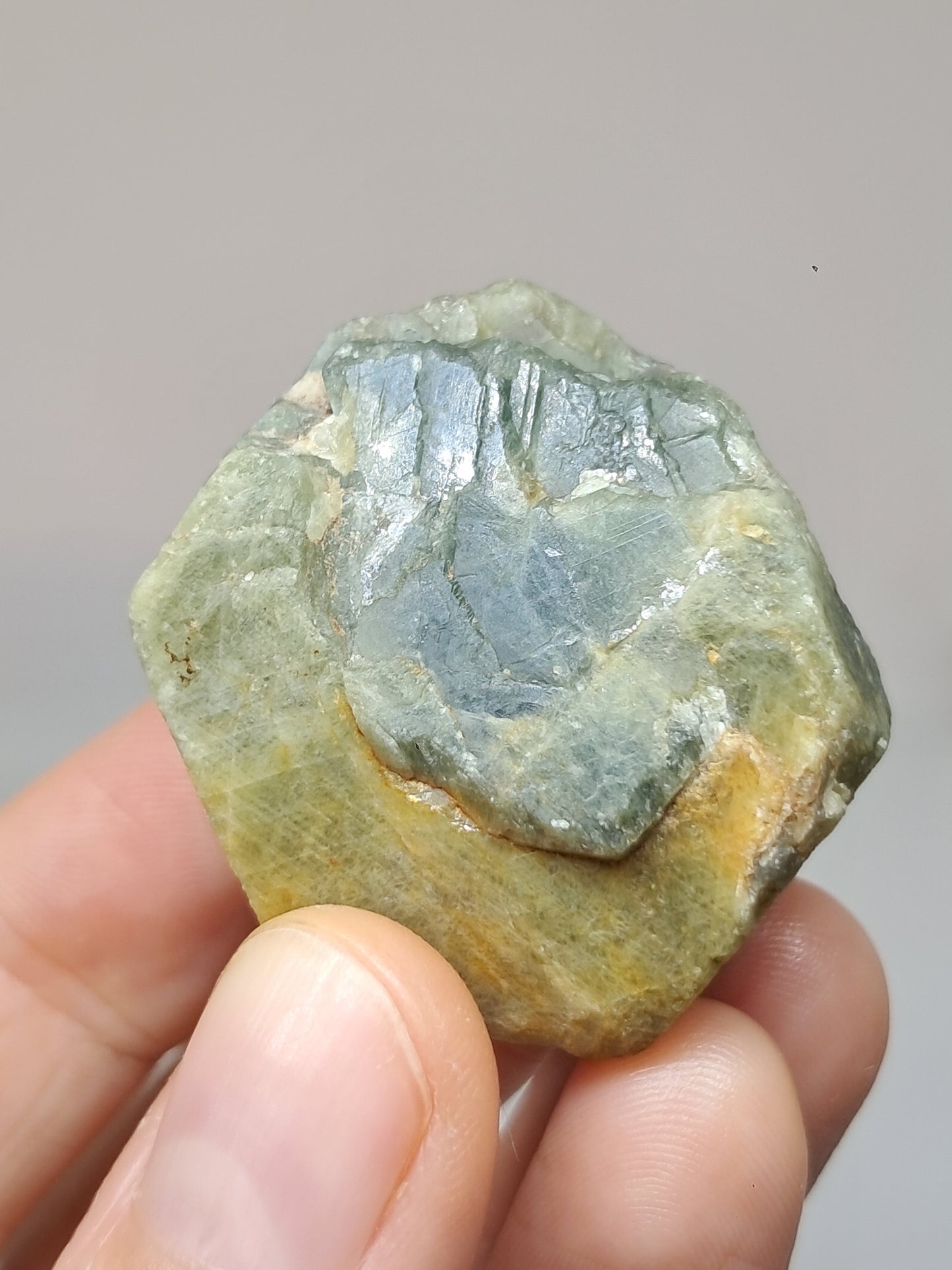 Natural Greenish-Blue *Teal* Sapphire Crystal (Karur) Rough Stone | Mineral Specimen #SP48