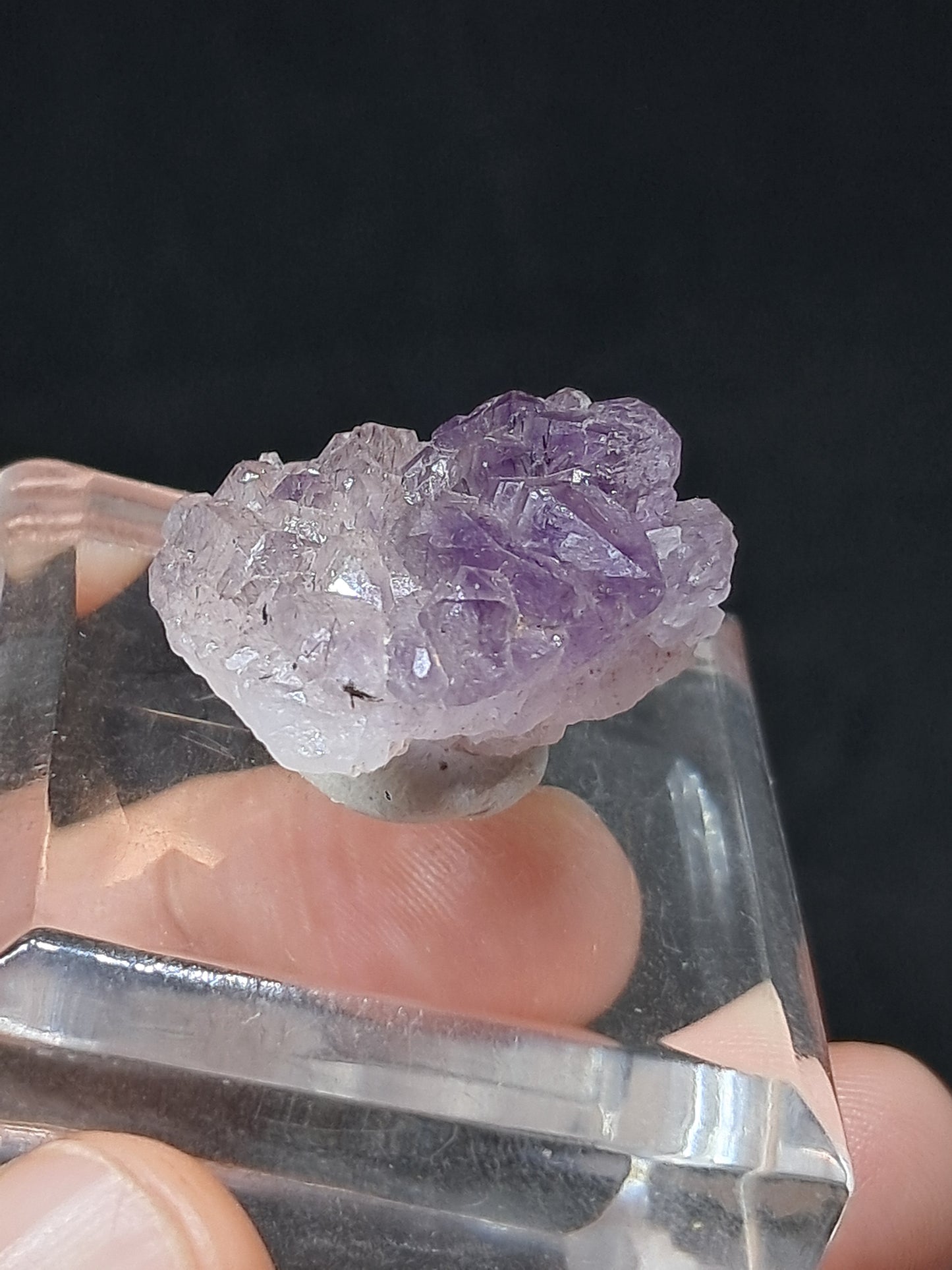 Cúmulo de cetro de amatista Super Seven (Karur) | Cristal en bruto | Piedra natural | Ejemplar mineral n.° KA130