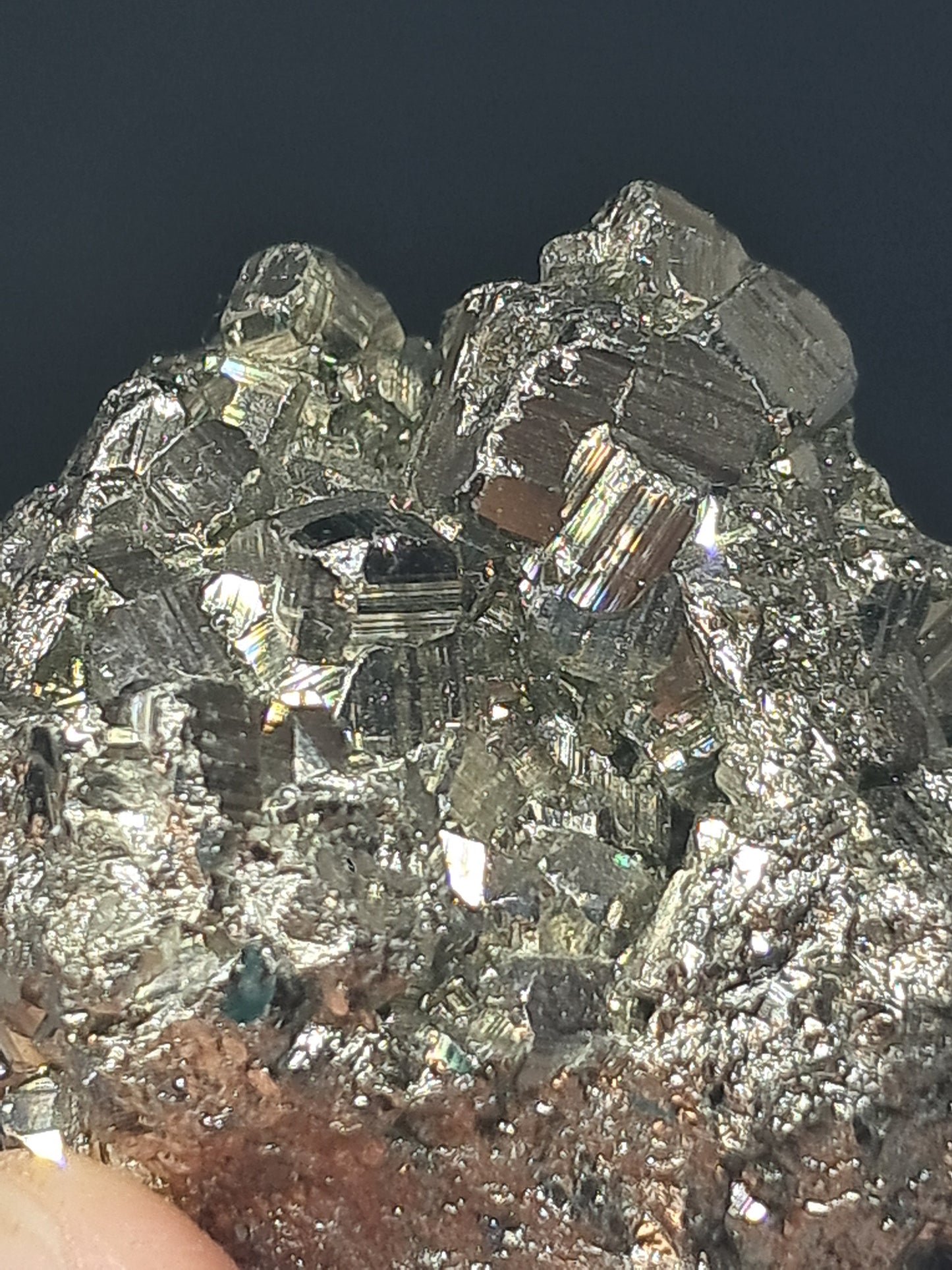 Pirita en Bruto (Perú) Drusa Natural | Muestra Mineral | Rocas y Cristales #PR24