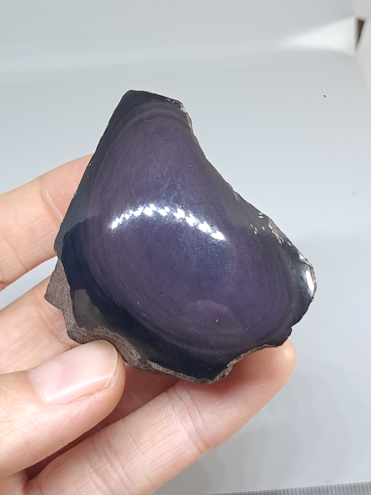 Rainbow Obsidian (Mexico) Natural Stone | Half Polished Half Rough #RO9