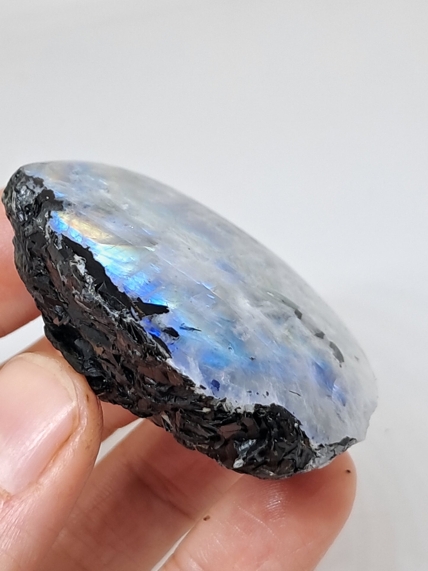 White Labradorite | Rainbow Moonstone *High Grade* (Tamil Nadu) Rough & Polished Stone | Natural Rock #MN24