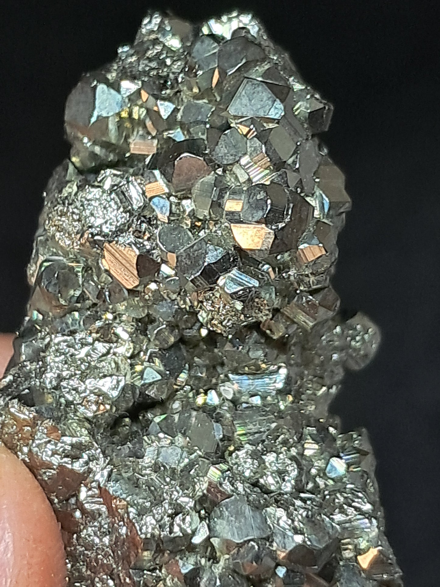 Pirita en bruto (Perú) Drusa natural | Muestra mineral | Rocas y Cristales #PR32