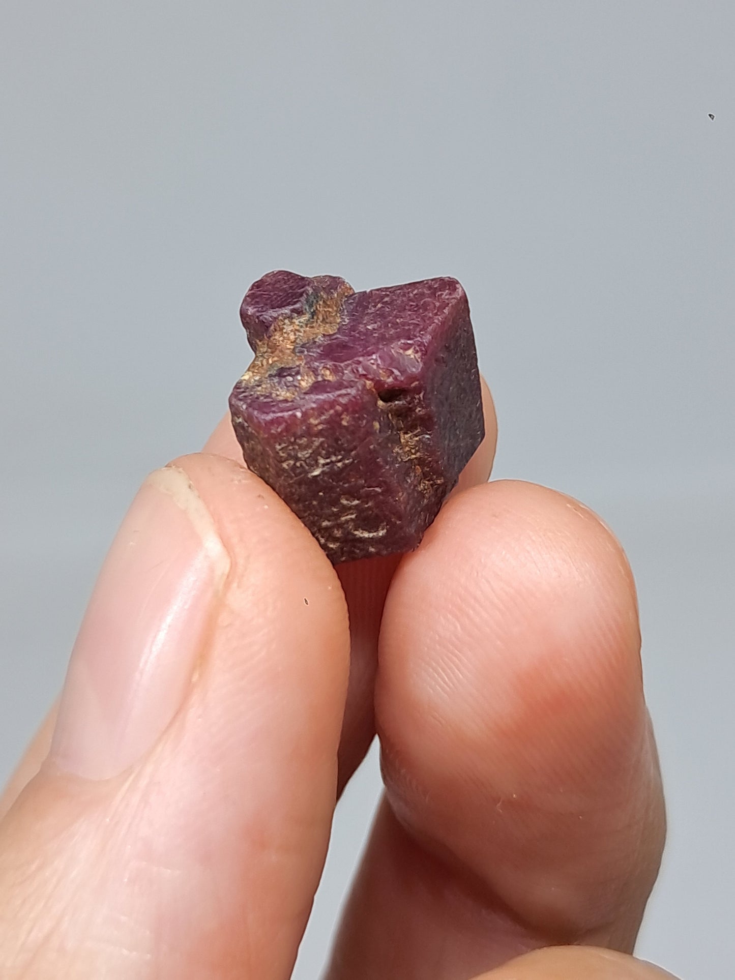 Cristal de Rubí en Bruto (Tamil Nadu) Piedra Natural | Muestra Mineral #RB23