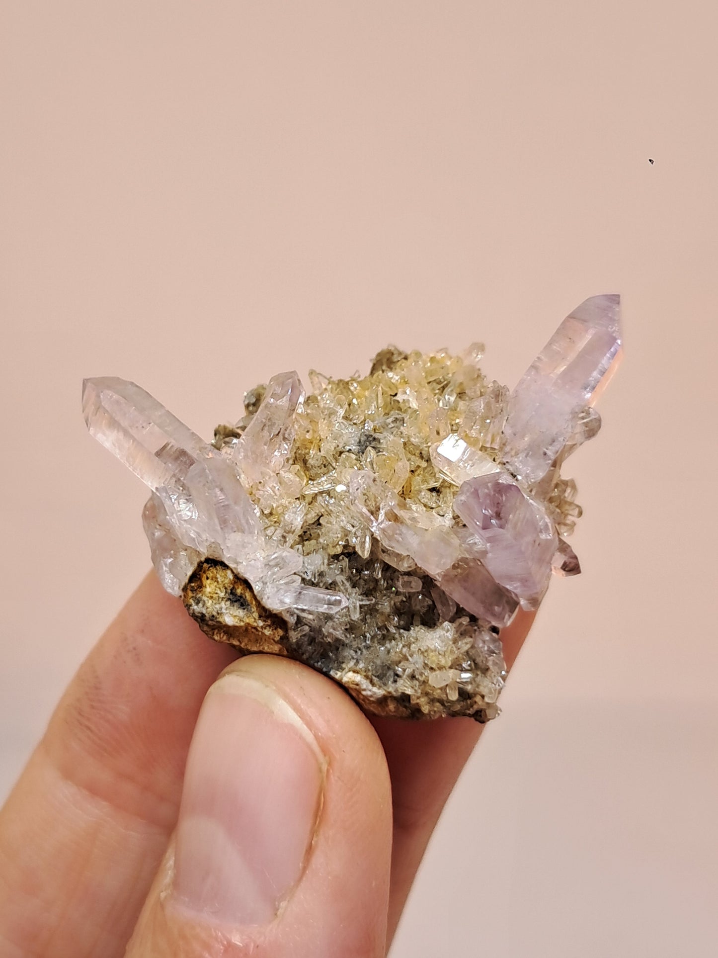 Veracruz Amethyst Crystals on Matrix (Mexico) | Natural Cluster | Mineral Specimen #VA22