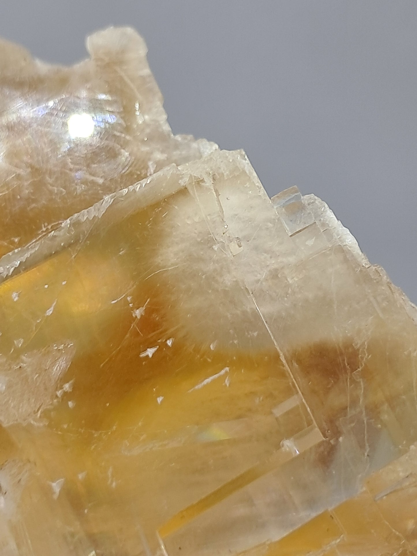Honey Calcite w/ Okenite (India) Rough Crystal | Natural Stone | Mineral Specimen #CA18