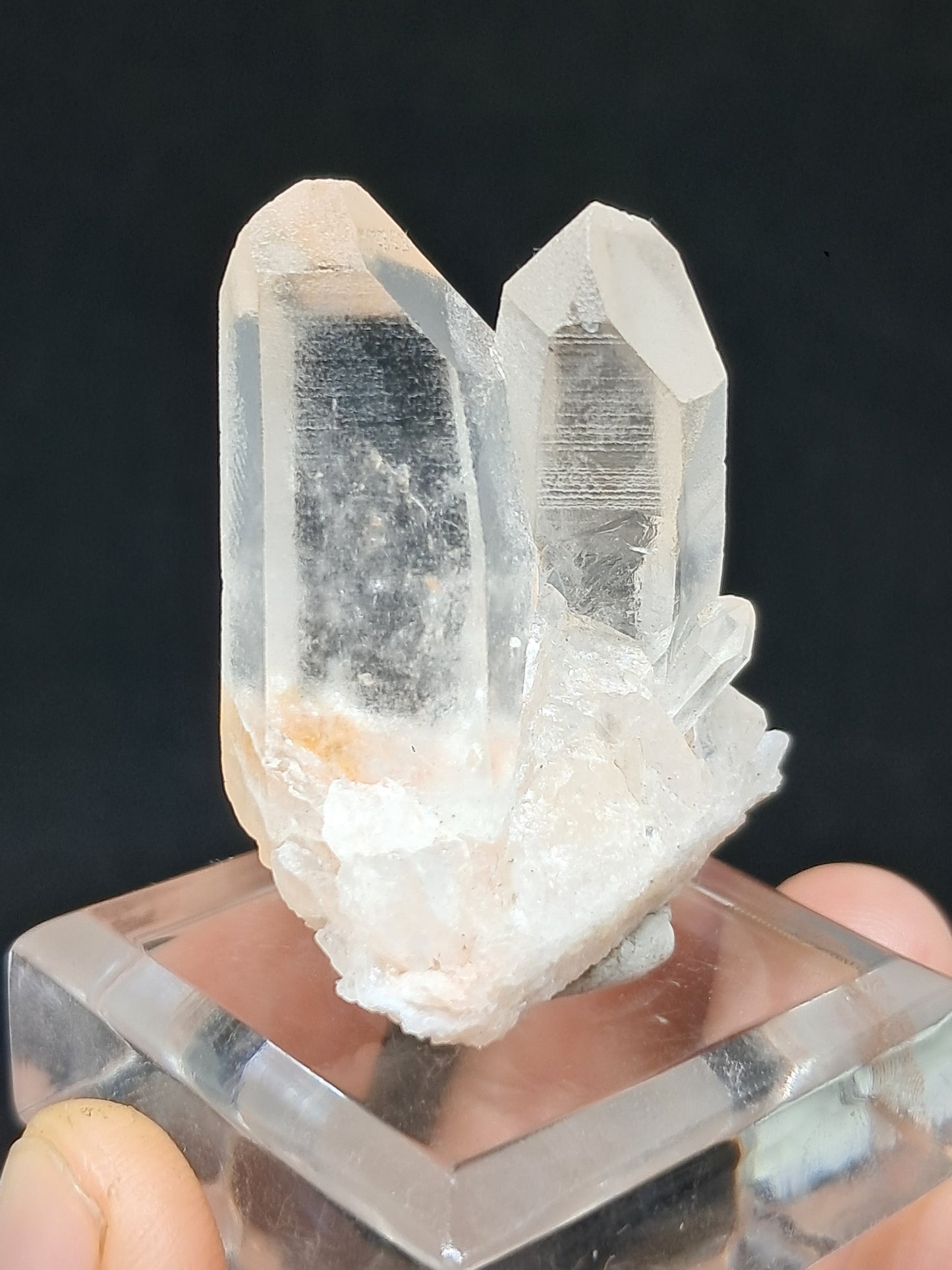 Cúmulo de cuarzo del Himalaya | Punta de cristal natural | Ejemplar mineral n.° CH63