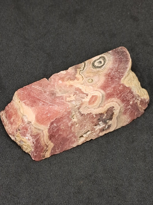 Rhodocrosite Rough Sliced (Argentina) Natural Stone | Rare Mineral #RHD5