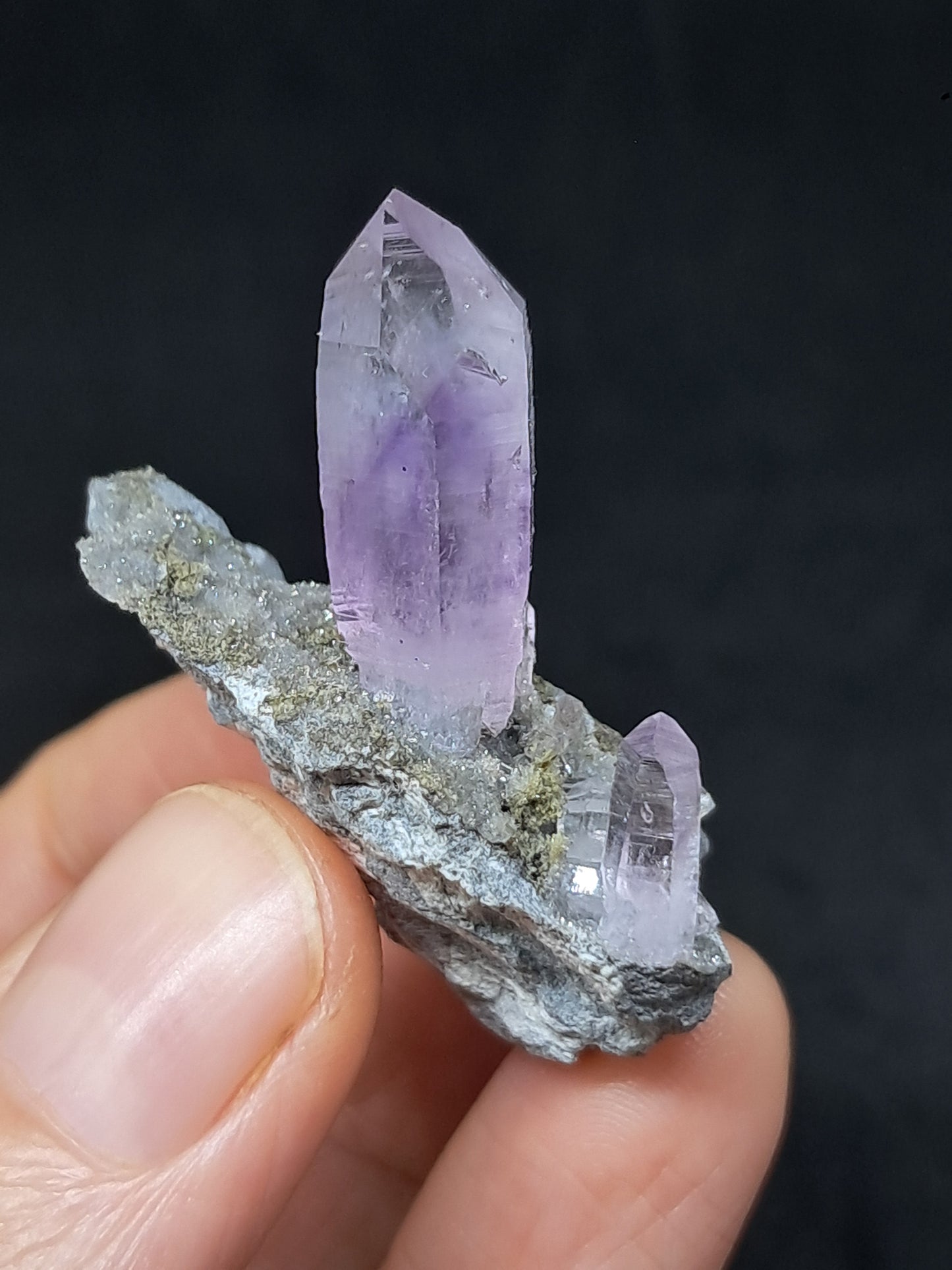 Veracruz Amethyst Crystal on Matrix (Mexico) | Natural Point | Mineral Specimen #VA13