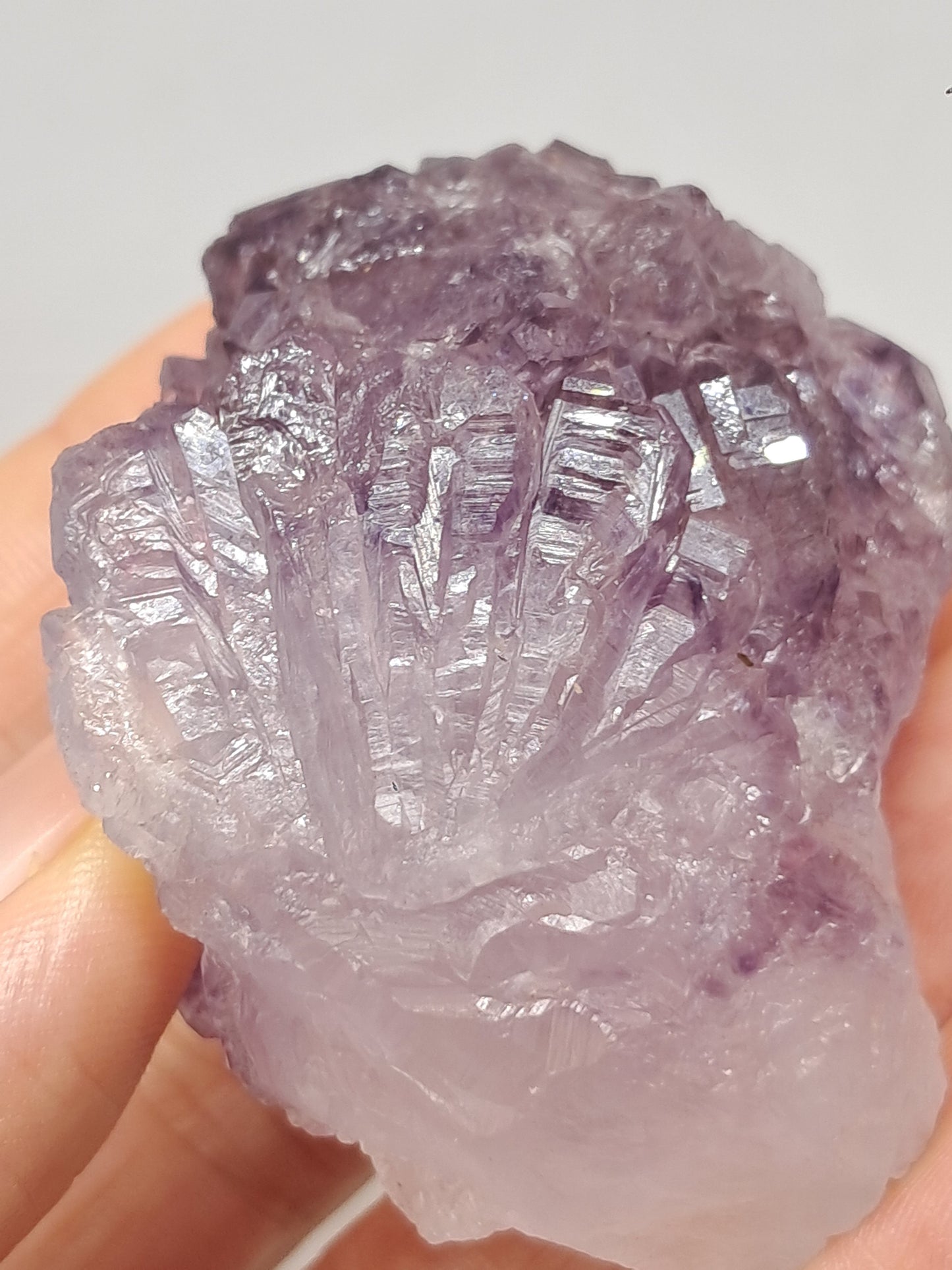 Clúster de cristal de amatista elestial (Karur) | Piedra Natural | Espécimen mineral #KA93