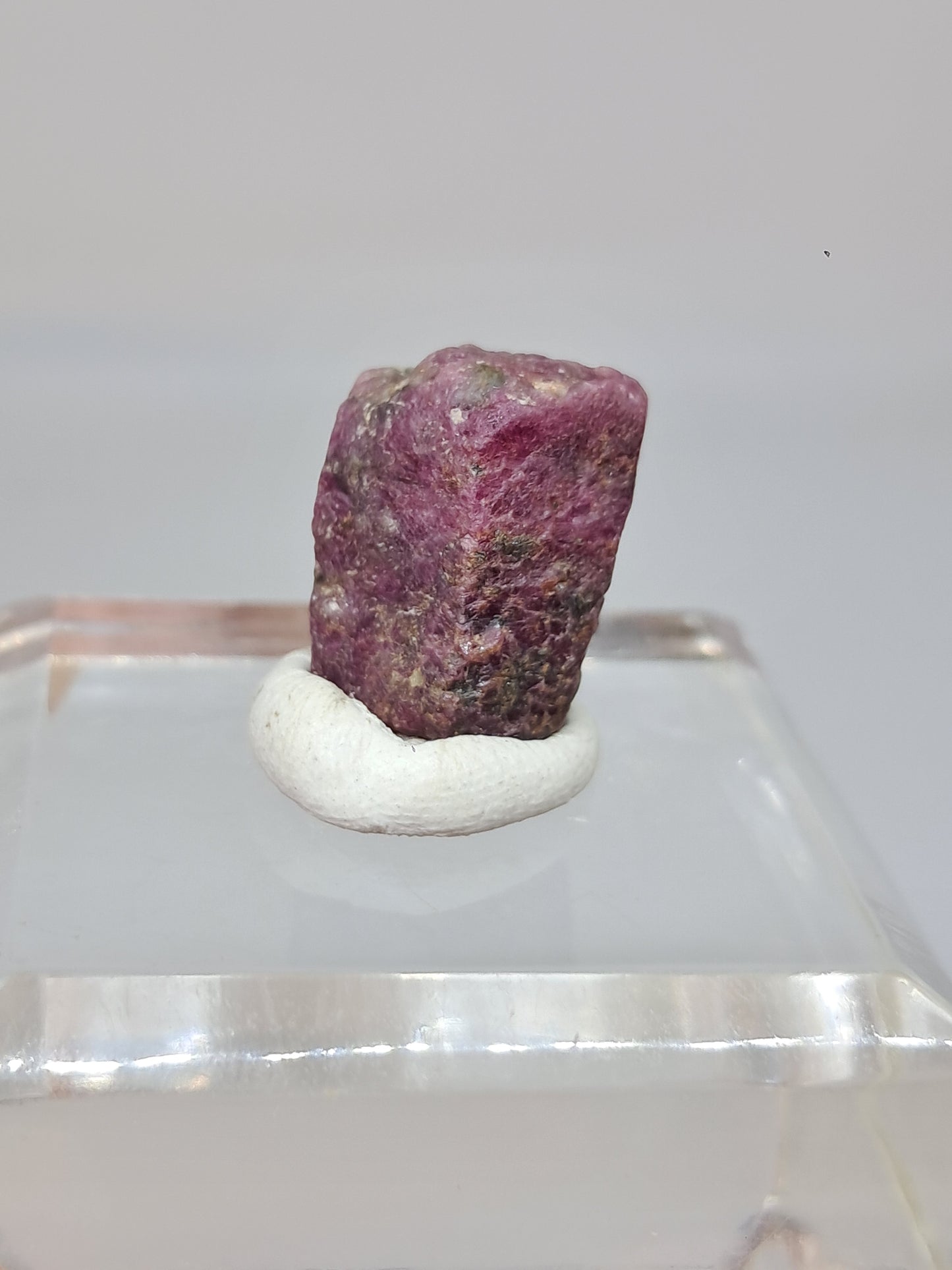 Cristal de Rubí en Bruto (Tamil Nadu) Piedra Natural | Muestra Mineral #RB32