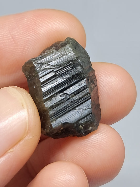 Natural Teal Green Sapphire Crystal (Karur) Rough Stone | Mineral Specimen #SP22
