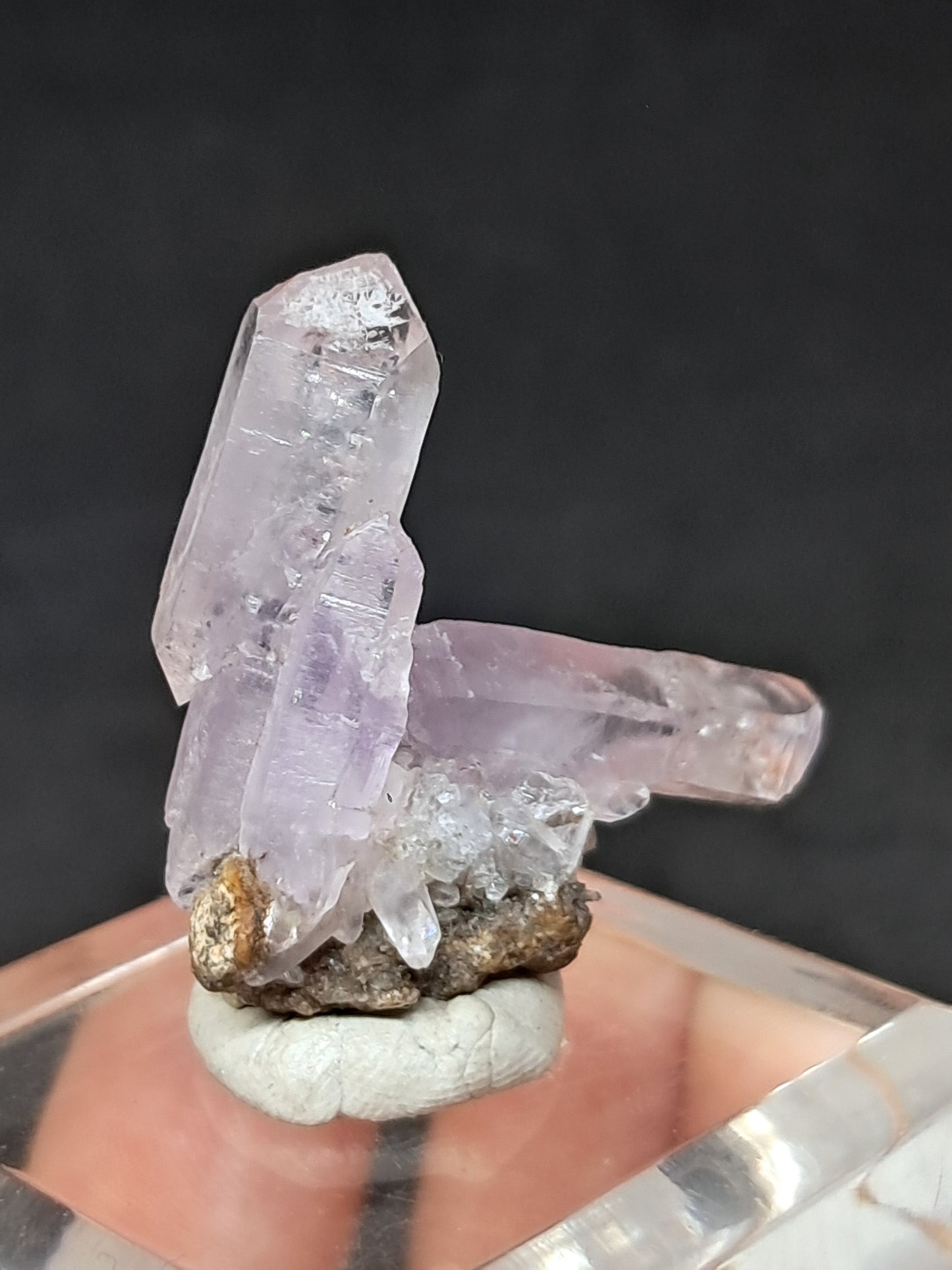 Veracruz Amethyst Scepter Crystals on Matrix (Mexico) | Natural Cluster | Mineral Specimen #VA27