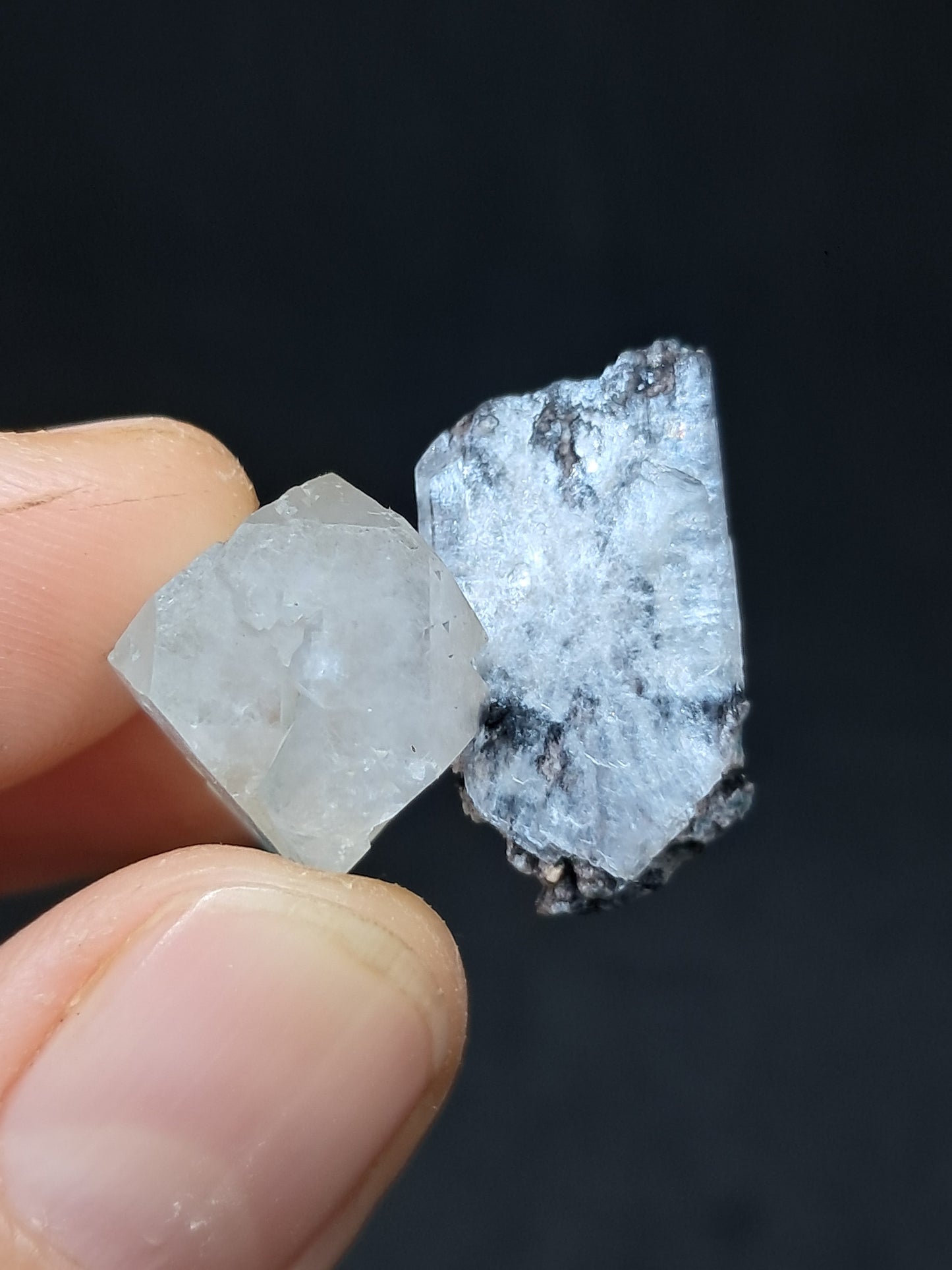 Green Apophyllite with Stilbite (Fluorapophyllite) (Ajanta) Natural Crystal | Mineral Specimen #GA39