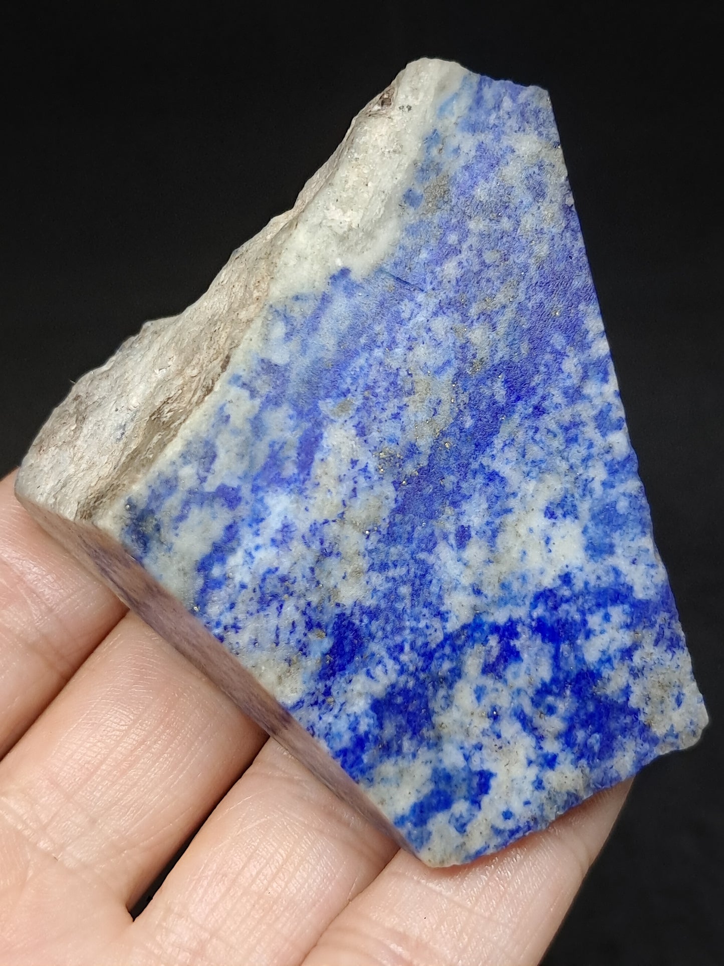Slice of Lapislazuli (Afghanistan) Rough Natural Stone #LZ2