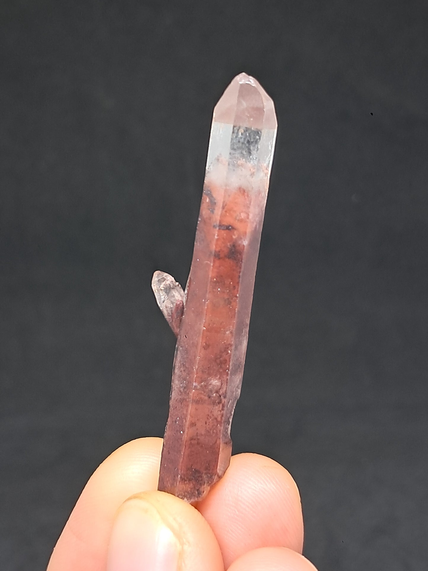 Hematite Phantom Quartz (Telangana) | Natural Crystal | Mineral Specimen #HPQ52