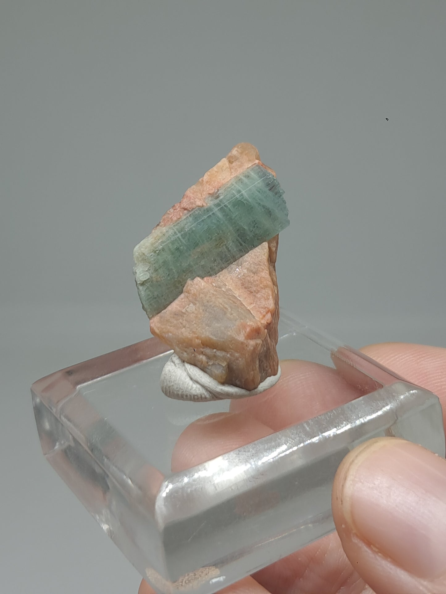 Aquamarine on Matrix (Karur) Rough Natural Crystal | Mineral Specimen #AQM44