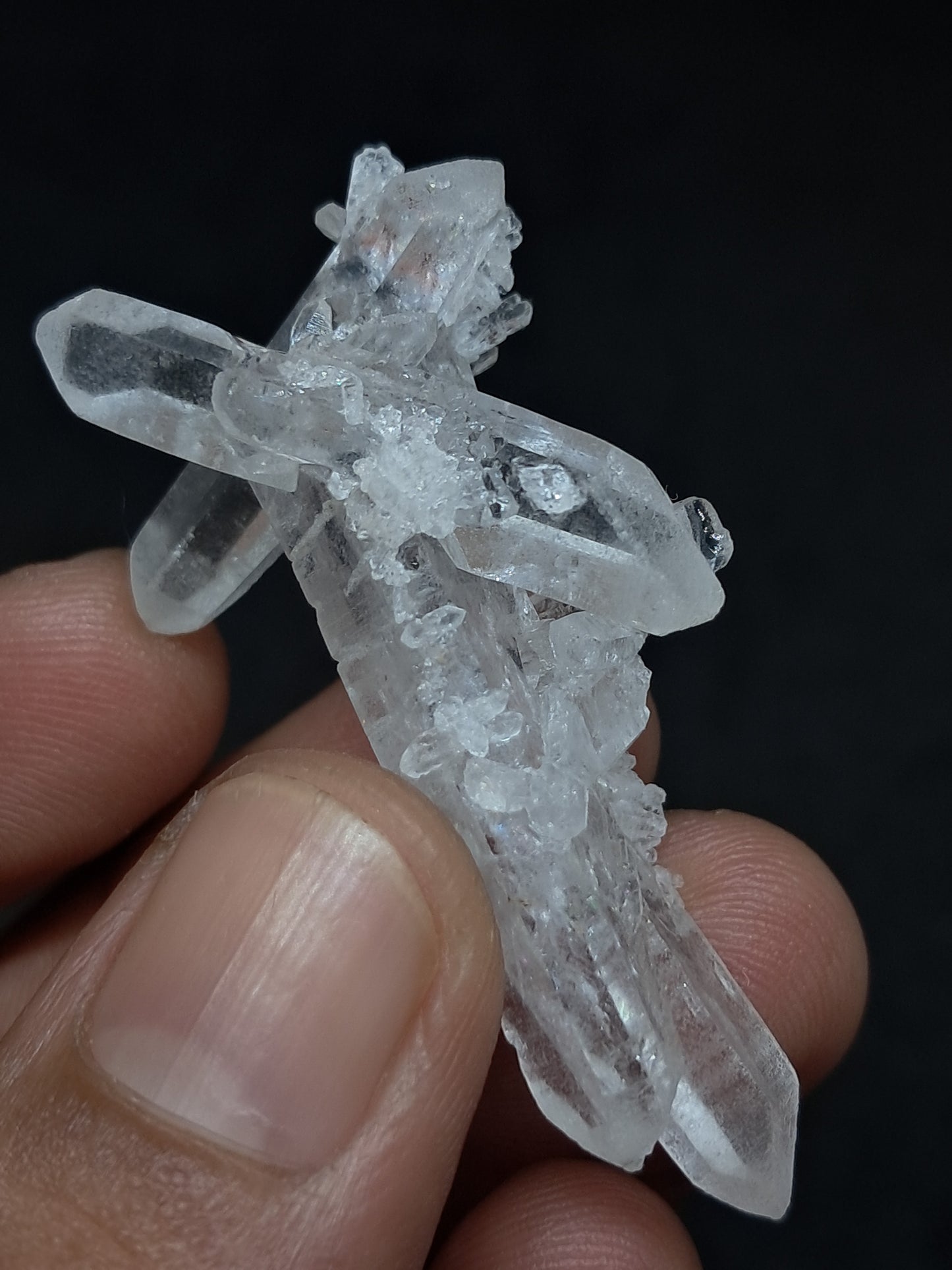 Himalayan Quartz Cluster | Biterminated Crystals | Mineral Specimen #CH58