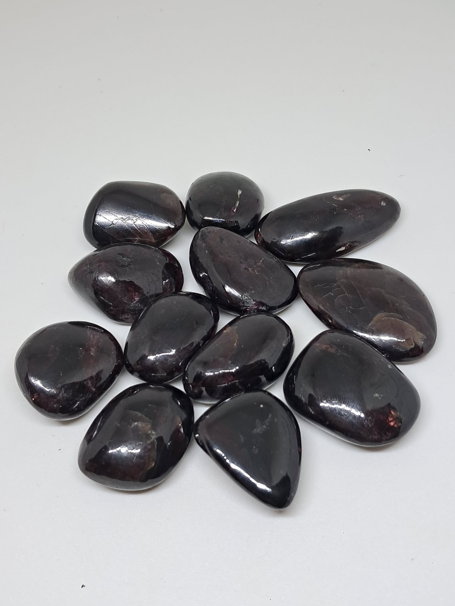 Red Garnet Tumbled Pebbles | Polished Natural Stone #PG1