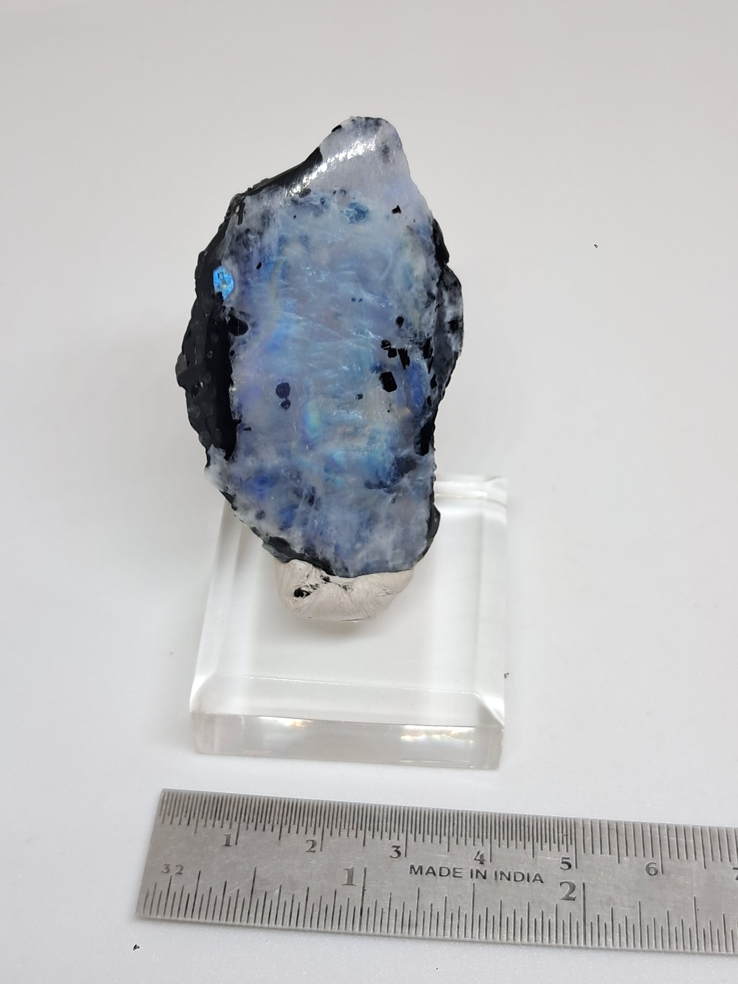 White Labradorite | Rainbow Moonstone *High Grade* (Tamil Nadu) Rough & Polished Stone | Natural Rock #MN16