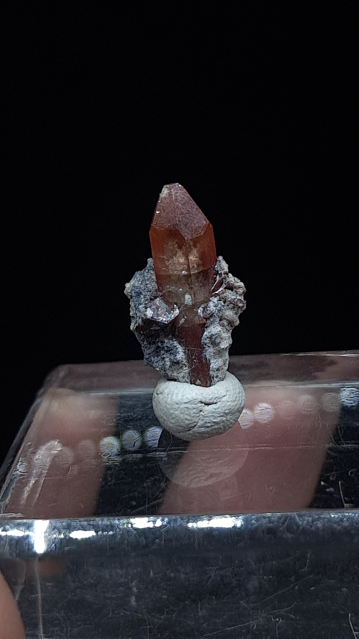 Natural Topaz Red Orange Crystal (Mexico) Rare Gemstone | Mineral Specimen #TPZ47
