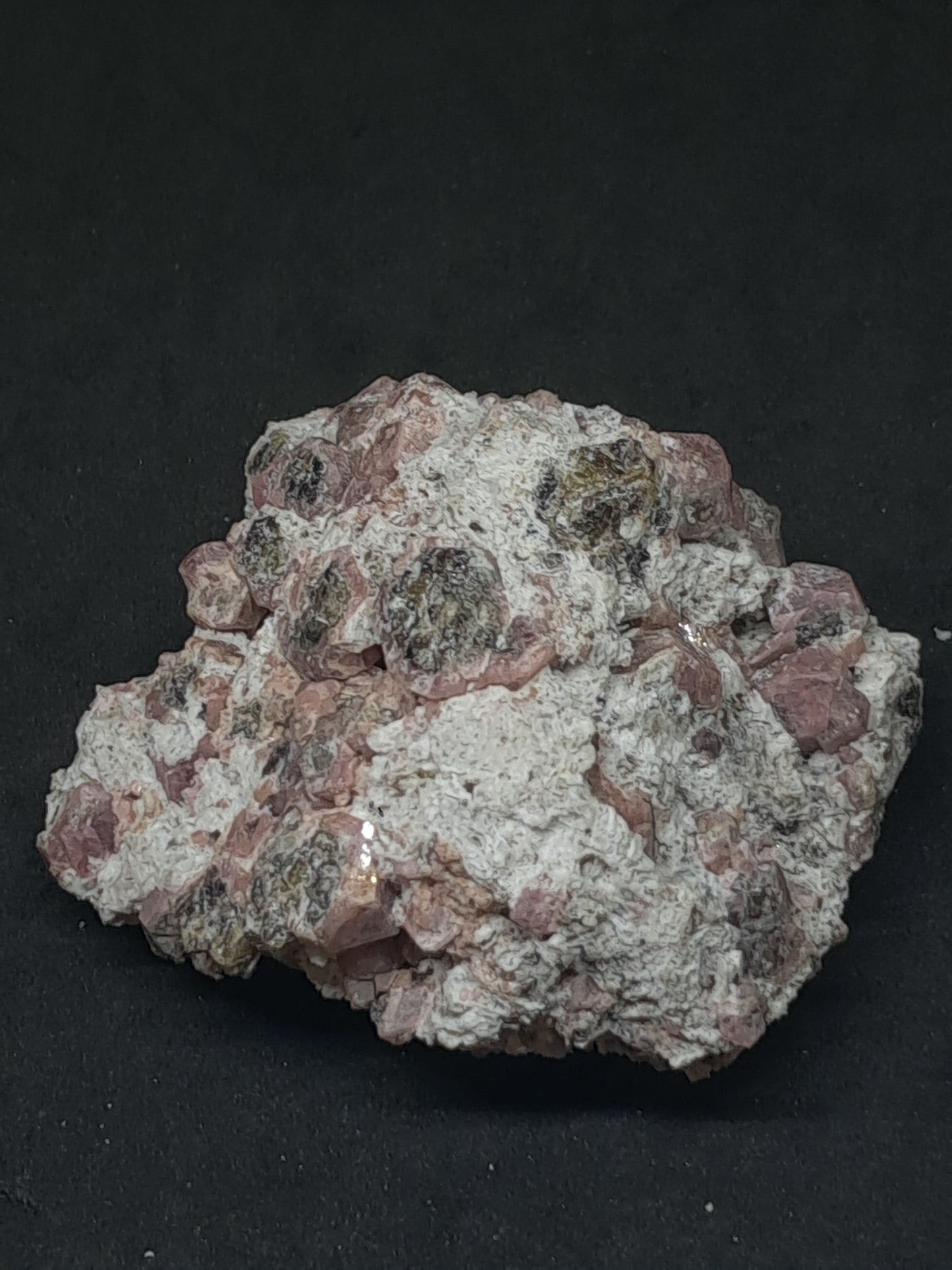Grossular Garnet on Matrix (Mexico) Pink Garnet Cluster |Rough Crystal Stone | Mineral Specimen #GR22