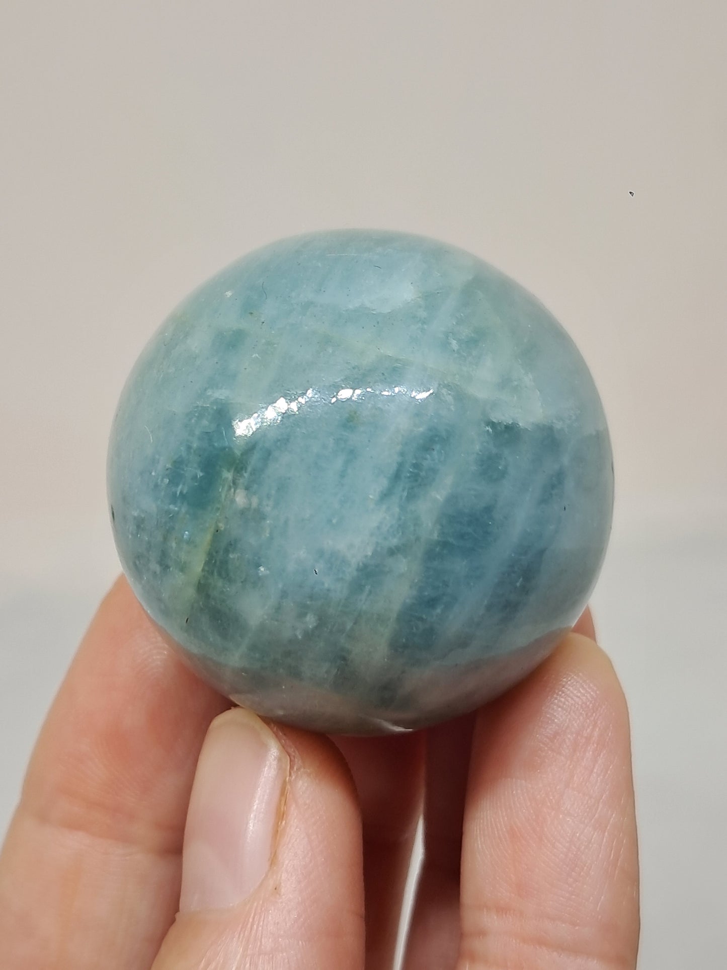 Aquamarine Sphere | Polished Natural Stone