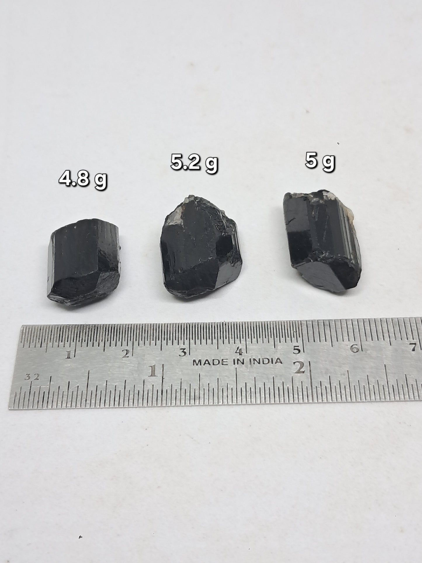 Small Black Tourmaline Crystal (Karnataka) Naturally Terminated | Natural Stone | Mineral Specimen #BT2