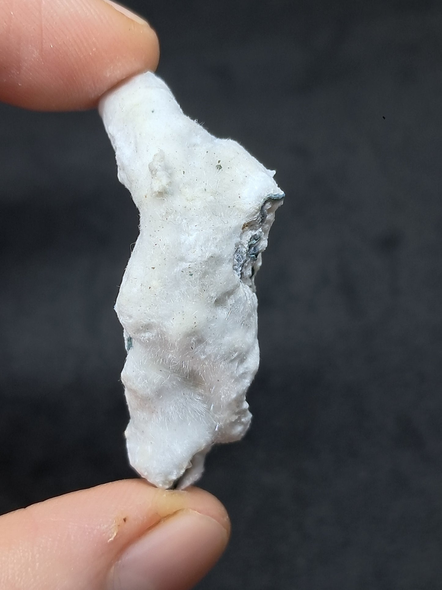 Okenite on Chalcedony (Mumbai) Mineral Specimen | Natural Crystal #OK38