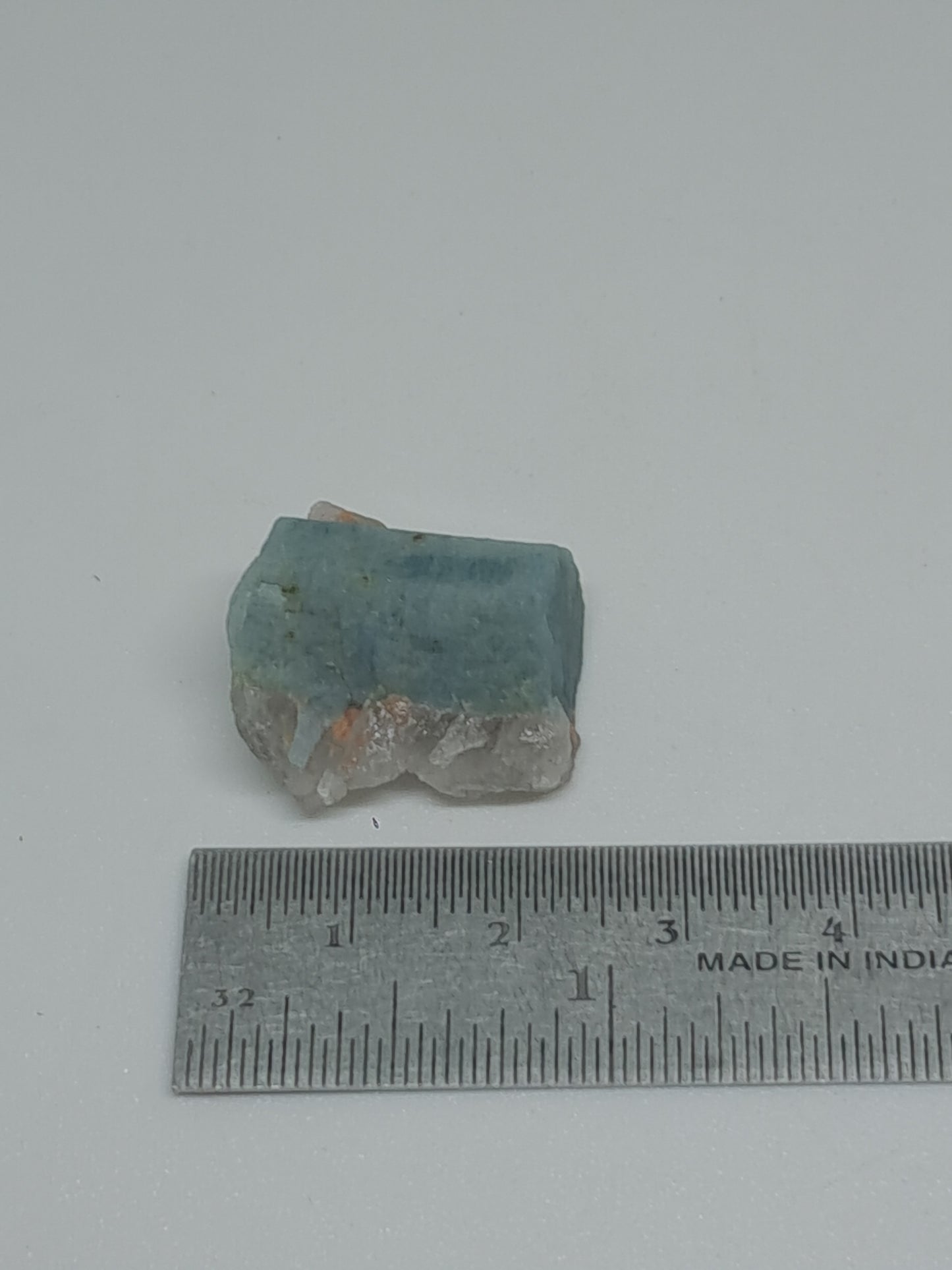 Aquamarine w/ Quartz (Karur) Rough Natural Crystal | Mineral Specimen #AQM53
