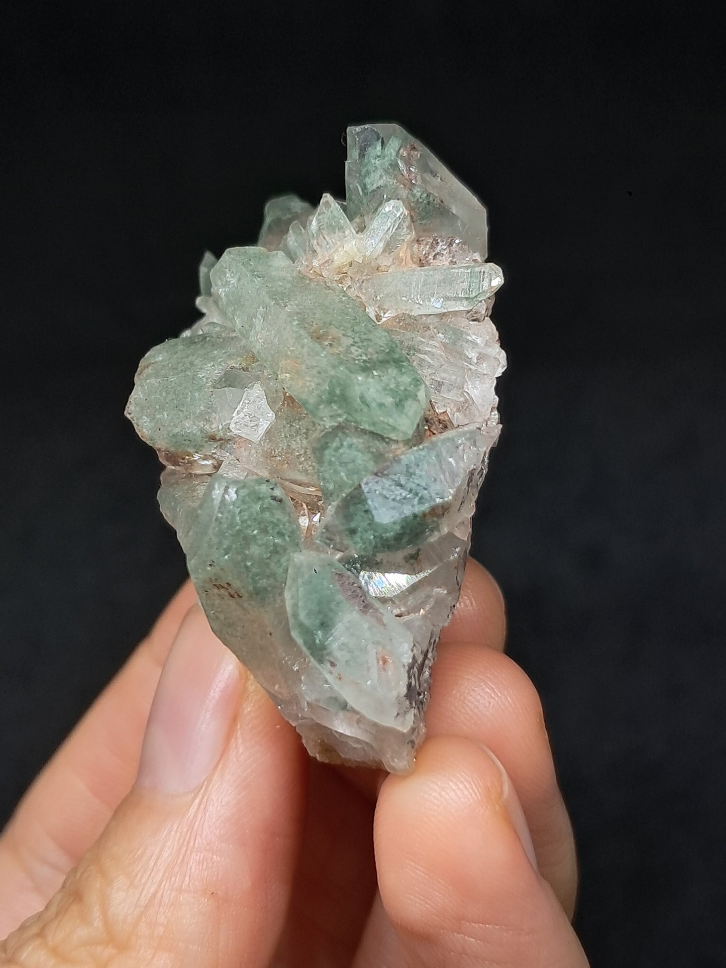 Chlorite Phantom Cluster (Kullu) Natural Crystal | Garden Chamanic Quartz #CQ79