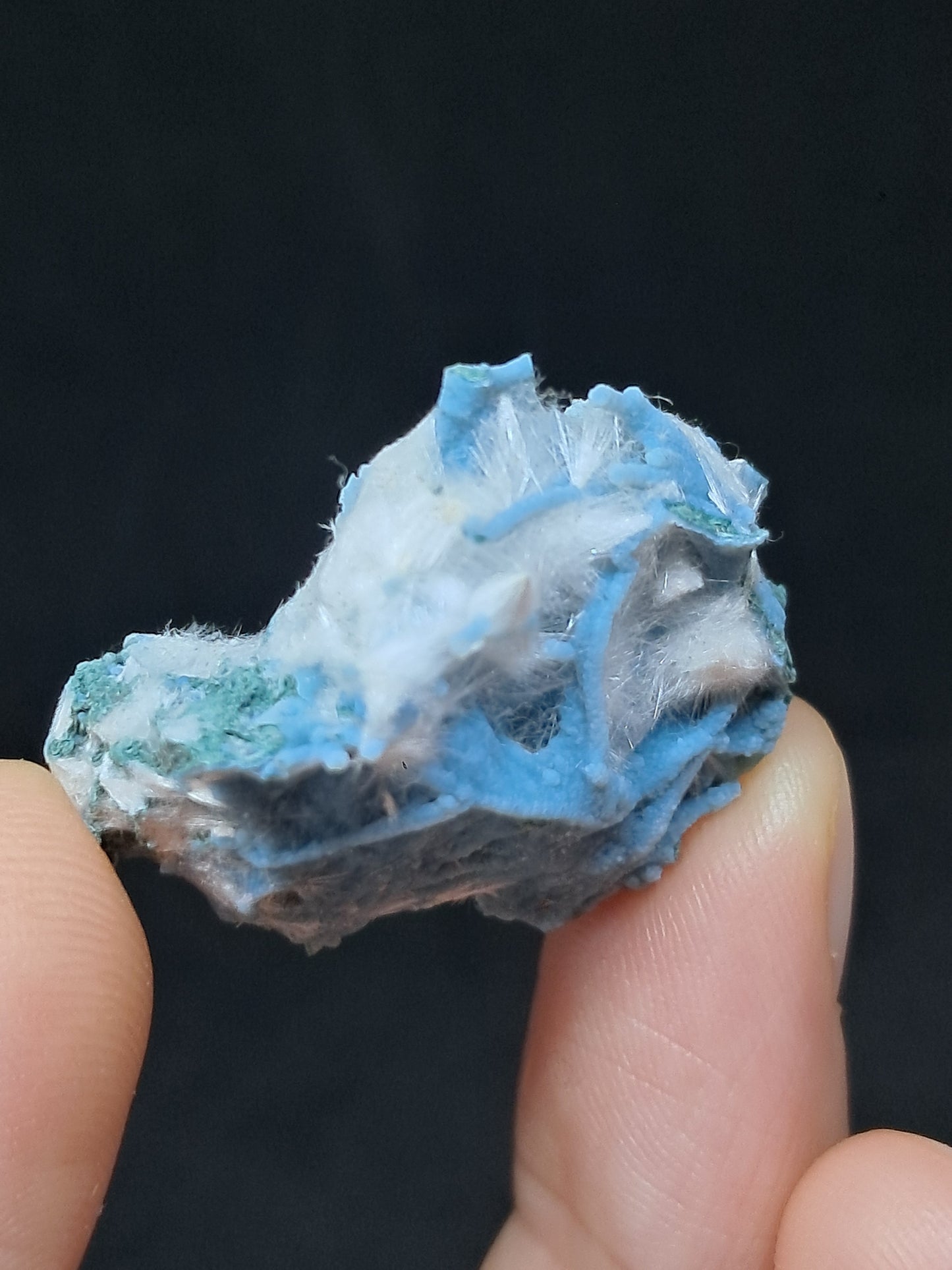 Okenite on Chalcedony (Mumbai) Mineral Specimen | Natural Crystal #OK39