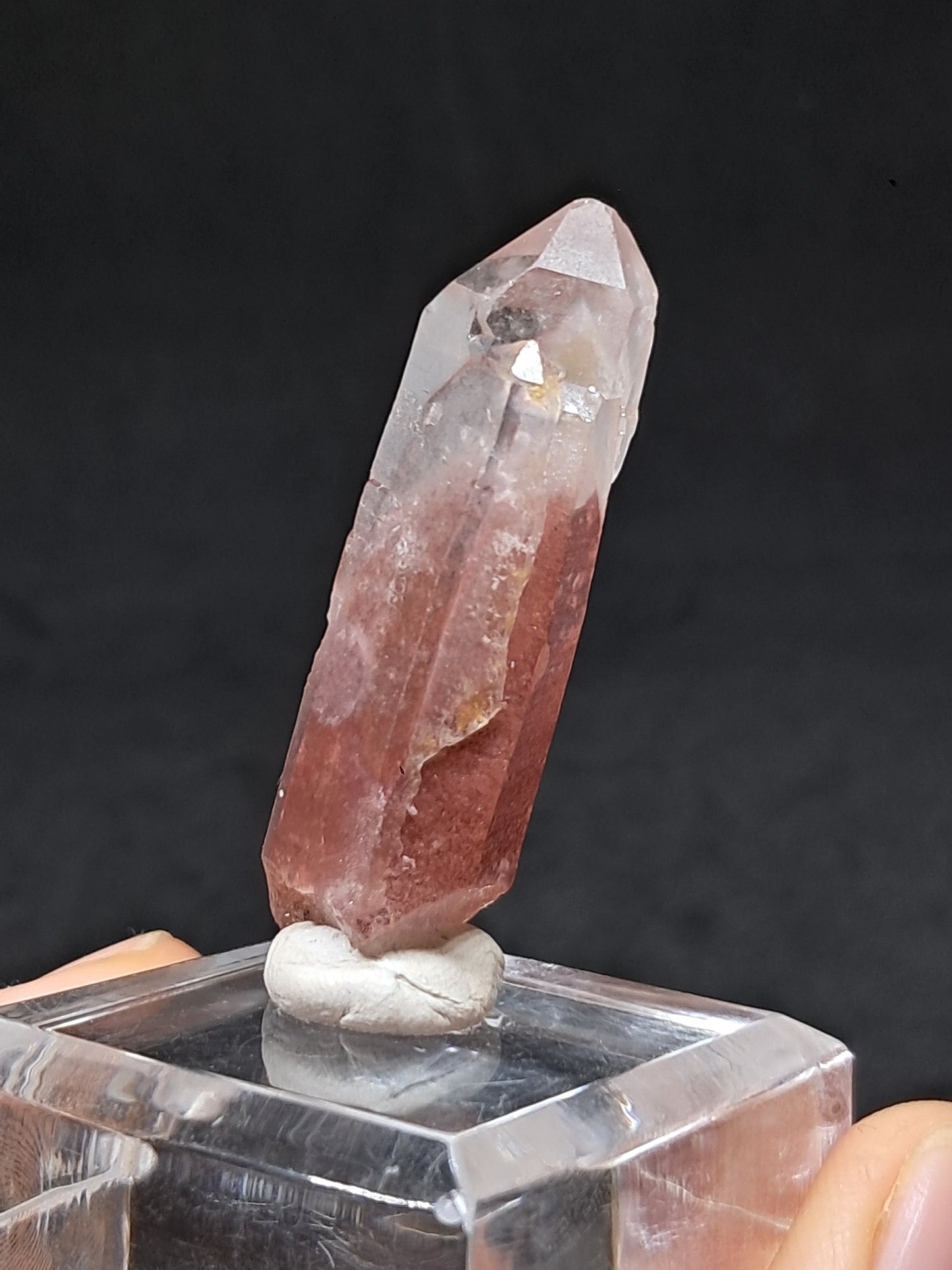 Hematite Phantom Quartz (Telangana) | Natural Crystal | Mineral Specimen #HPQ56