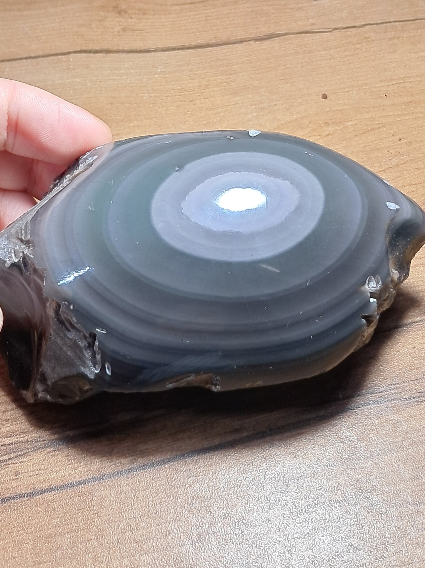 Rainbow Obsidian (Mexico) Natural Stone | Half Polished Half Rough #RO7