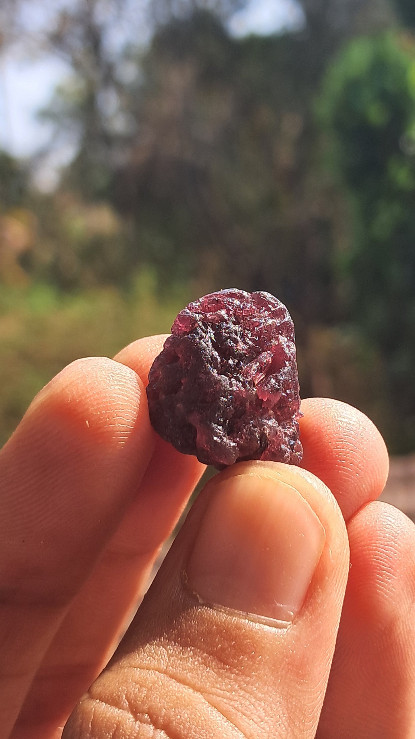 Granate rojo (Karur) | Pulido por río | Piedra natural #RG8