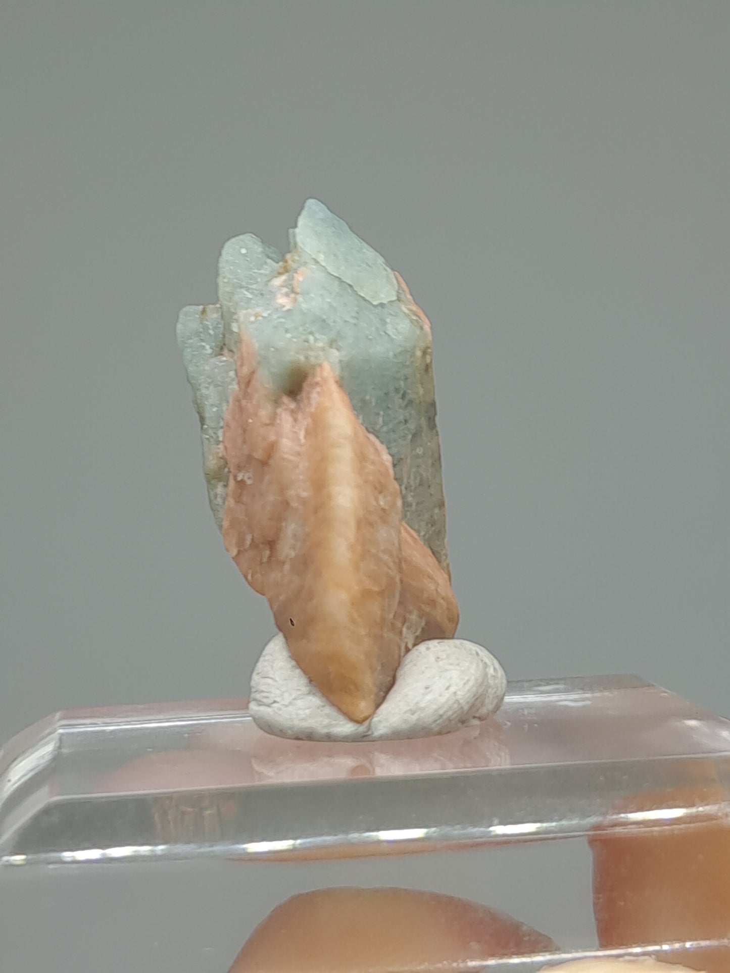 Aquamarine on Matrix (Karur) Rough Natural Crystal | Mineral Specimen #AQM43