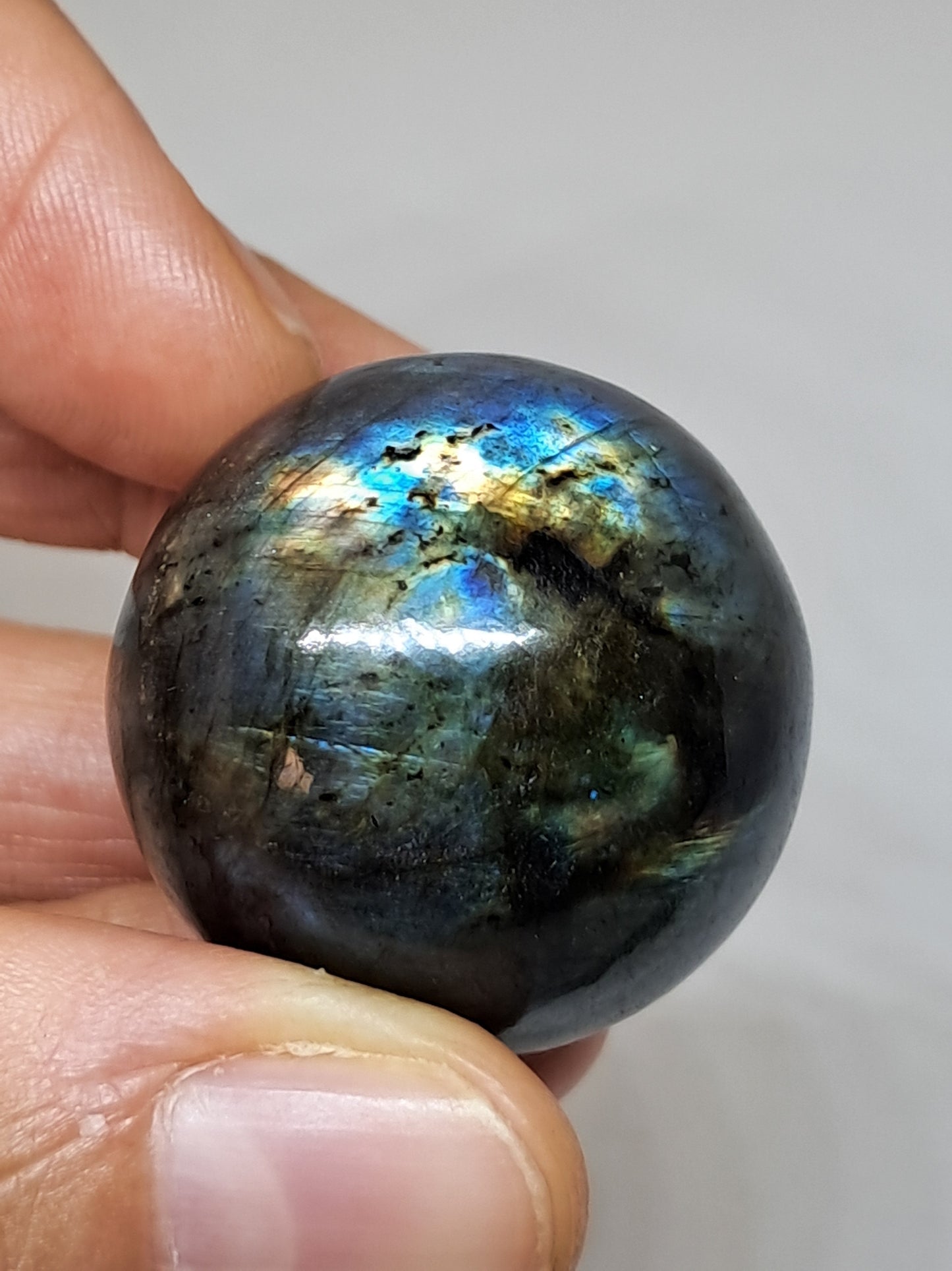 Labradorite Sphere (Madagascar) | Strong Flash | Polished Stone #LB13