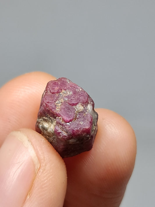 Rough Ruby Crystal (Tamil Nadu) Natural Stone | Mineral Specimen #RB21