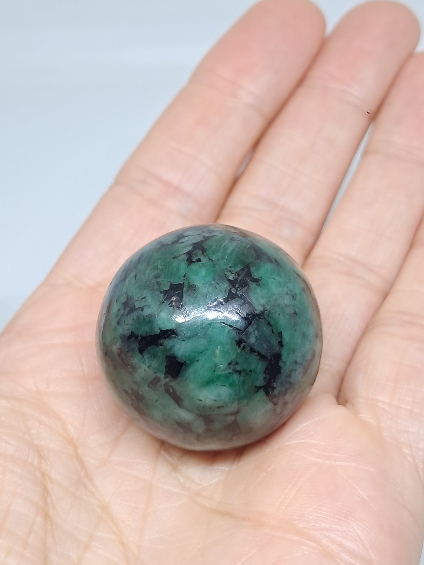 Emerald Sphere | Polished Stone | Natural Crystal #EM6
