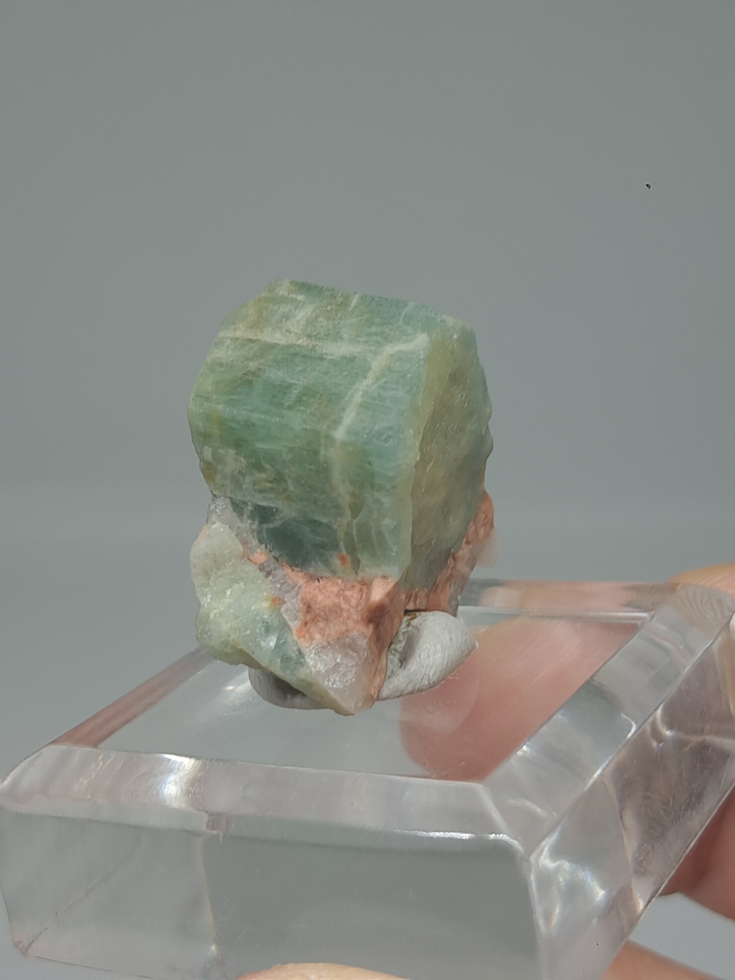 Aquamarine on Matrix (Karur) Rough Natural Crystal | Mineral Specimen #AQM49