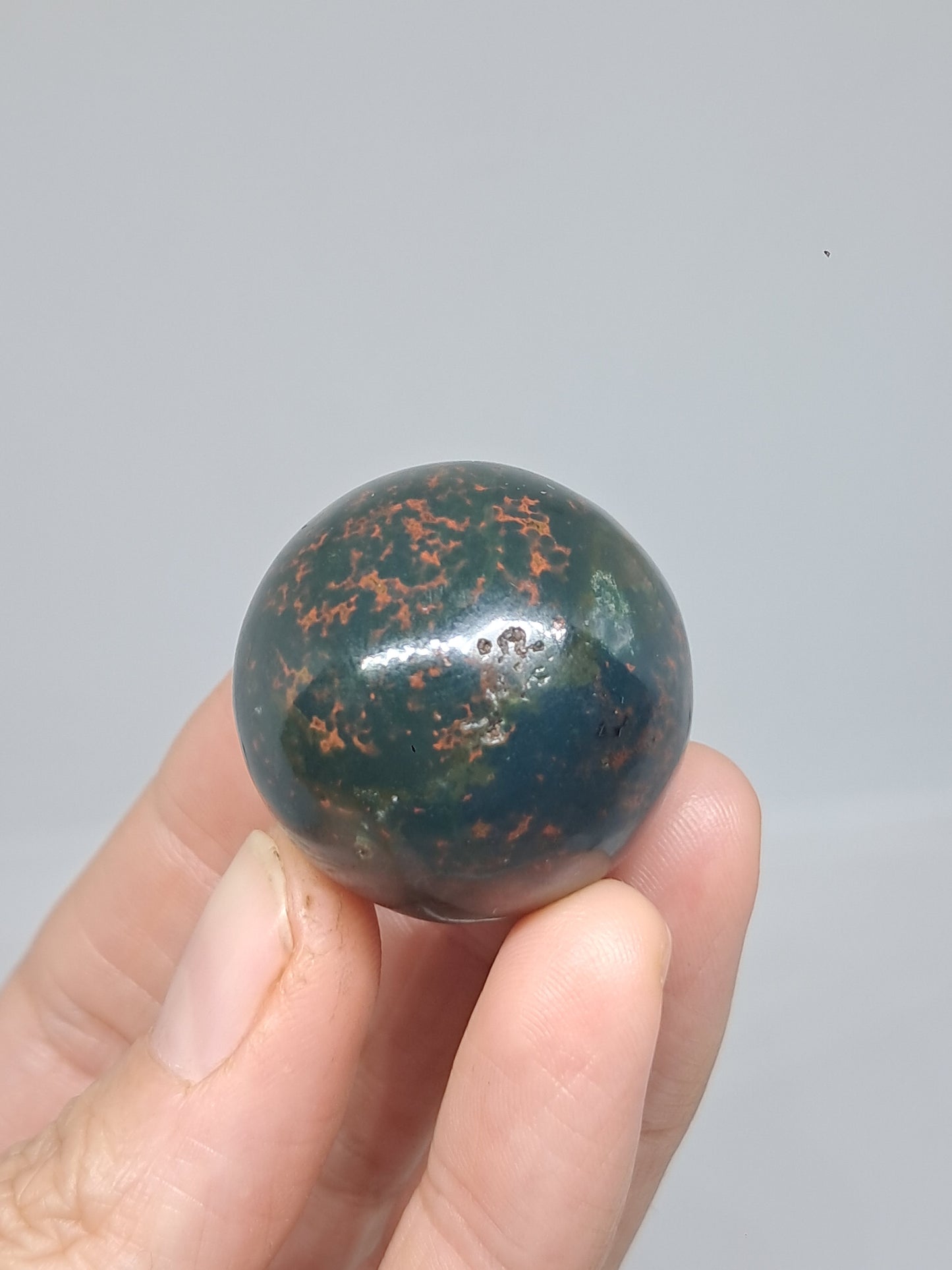 Esfera de piedra de sangre | Piedras pulidas | Cristales naturales #BS4