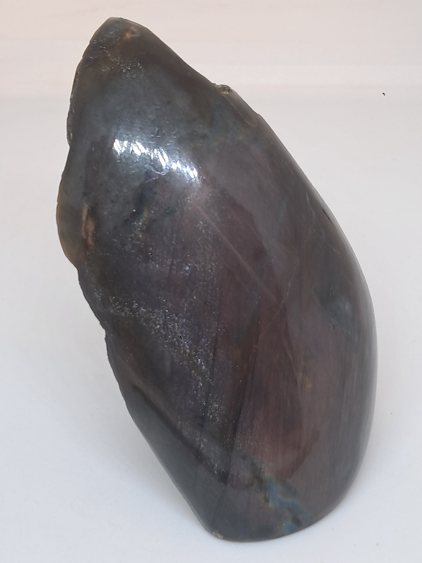 Labradorite |Natural Crystal | Half Polished Half Rough Stone | Purple Red Flash | Good Iridiscence #LB1